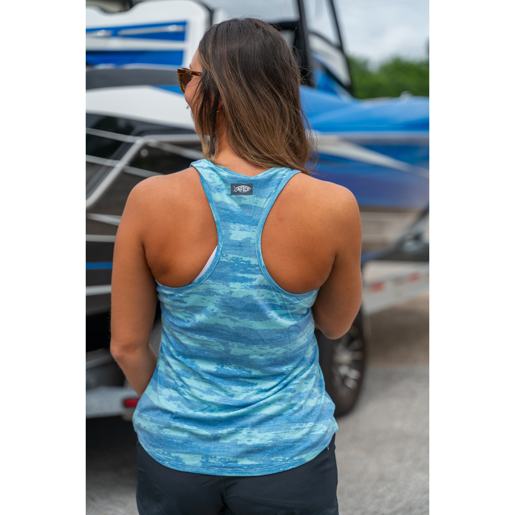 Aftco Aftco Women's Ocean Bound UPF Printed Tank Top