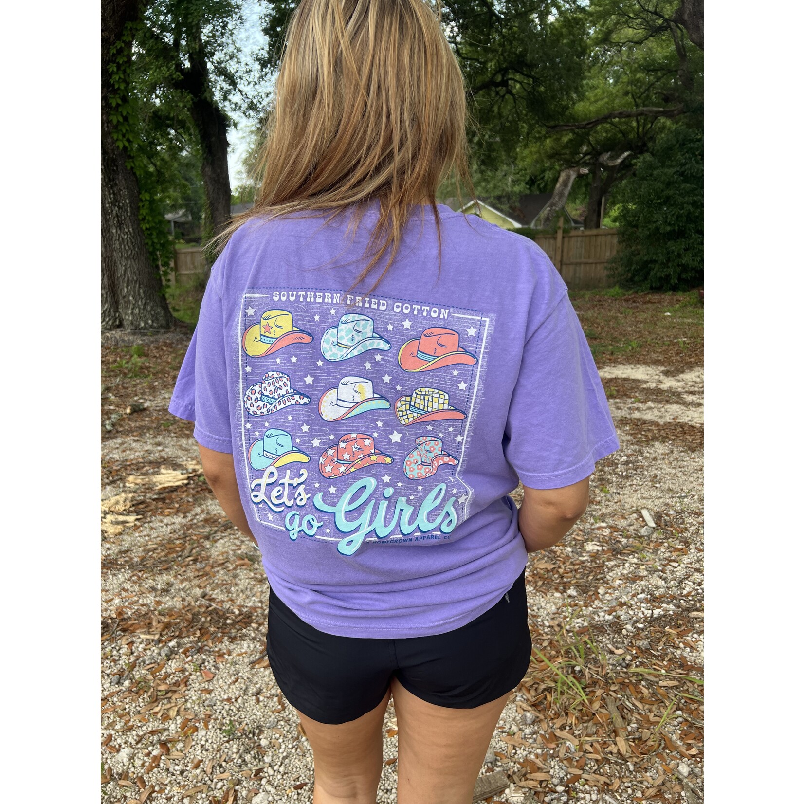 Southern Fried Cotton Southern Fried Cotton Women's Lets Go Girls S/S TEE Shirt