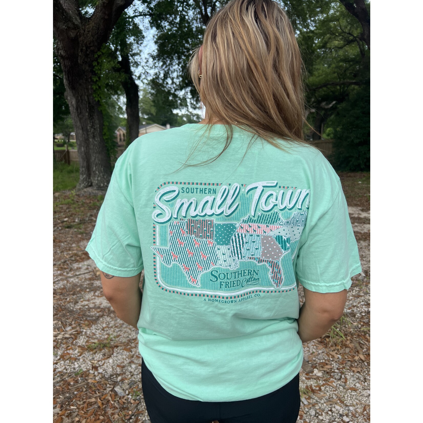 Southern Fried Cotton Southern Fried Cotton Women's Southern Small Town S/S TEE Shirt