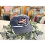 Huck Outdoors Huck Outdoors American Flag Rope Snapback Hat