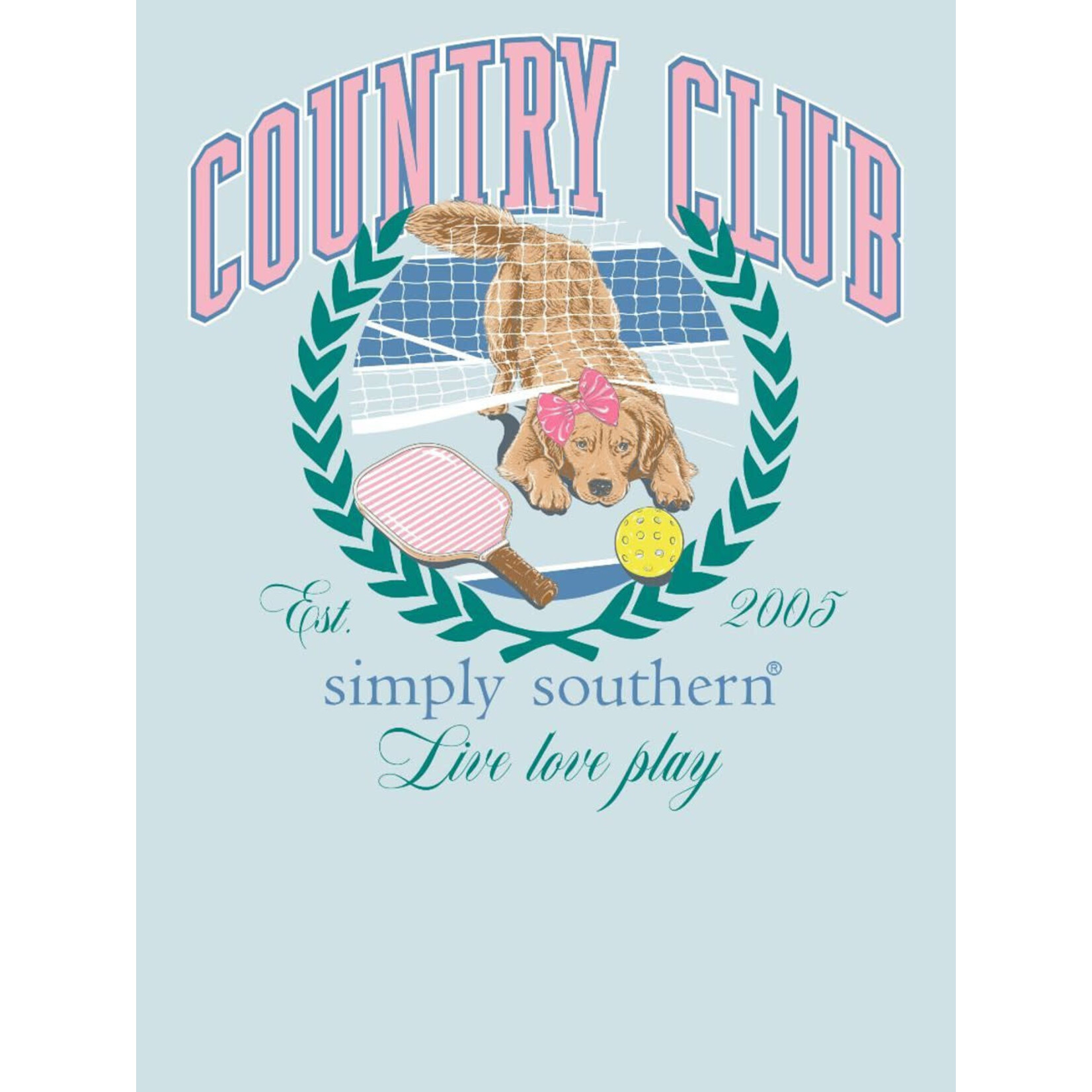 Simply Southern Simply Southern Women's Country Club S/S TEE Shirt