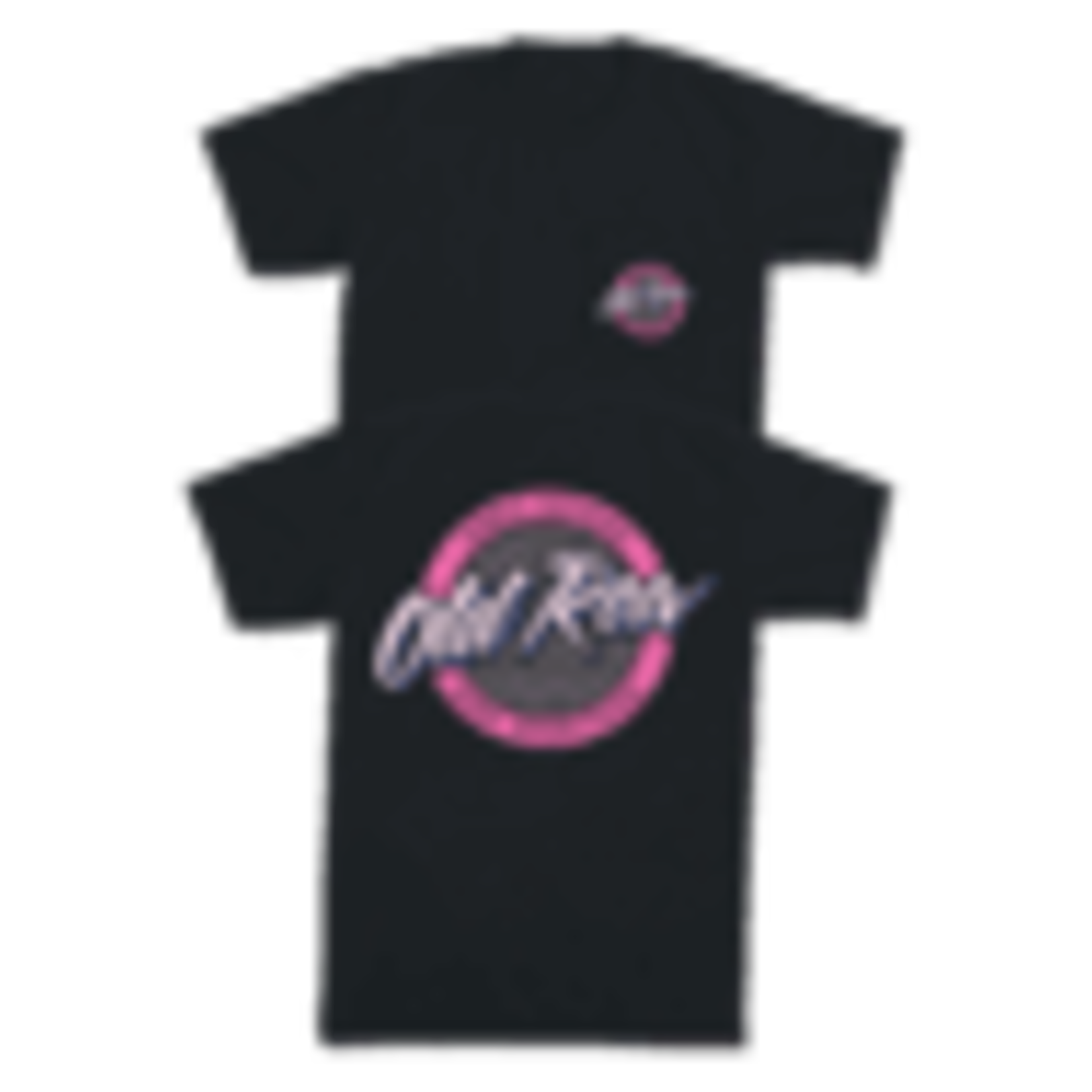 OLD ROW Old Row Outdoors Women's Black w Pink Circle Logo Pocket S/S TEE Shirt