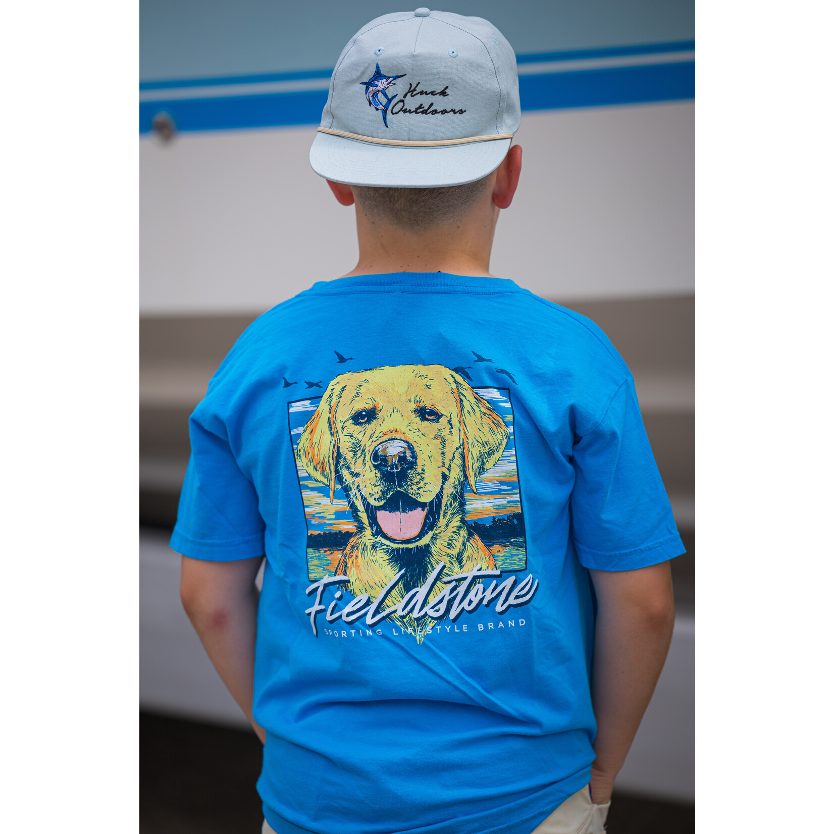 Fieldstone Fieldstone Outdoors Youth Yellow Lab with Mallard S/S TEE Shirt