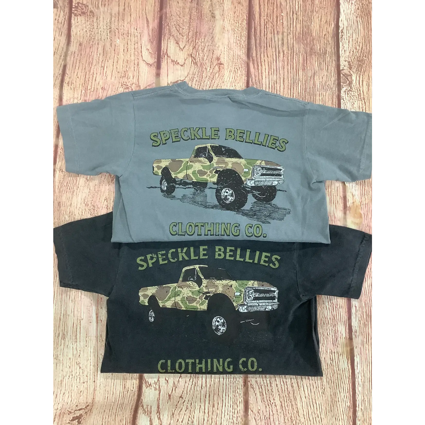 Speckle Bellies Speckle Bellies Youth Camo Truck S/S TEE Shirt