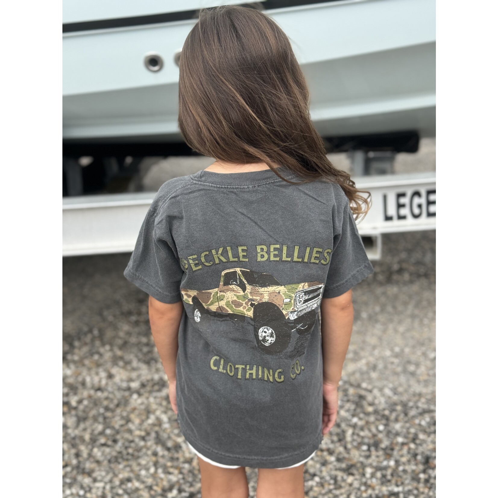 Speckle Bellies Speckle Bellies Youth Camo Truck S/S TEE Shirt