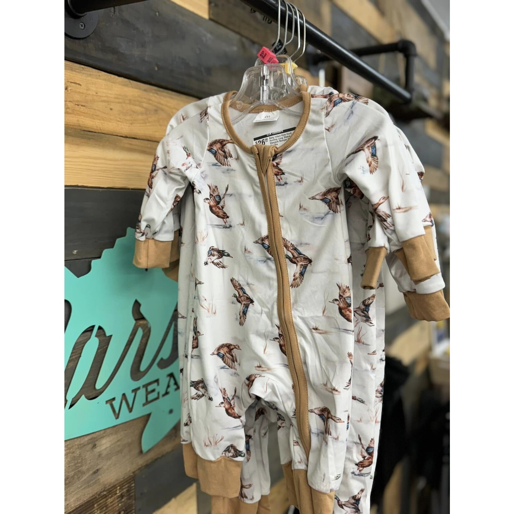 FAIRE Baby Boy/Infant Kids Duck Hunting Zipper Romper