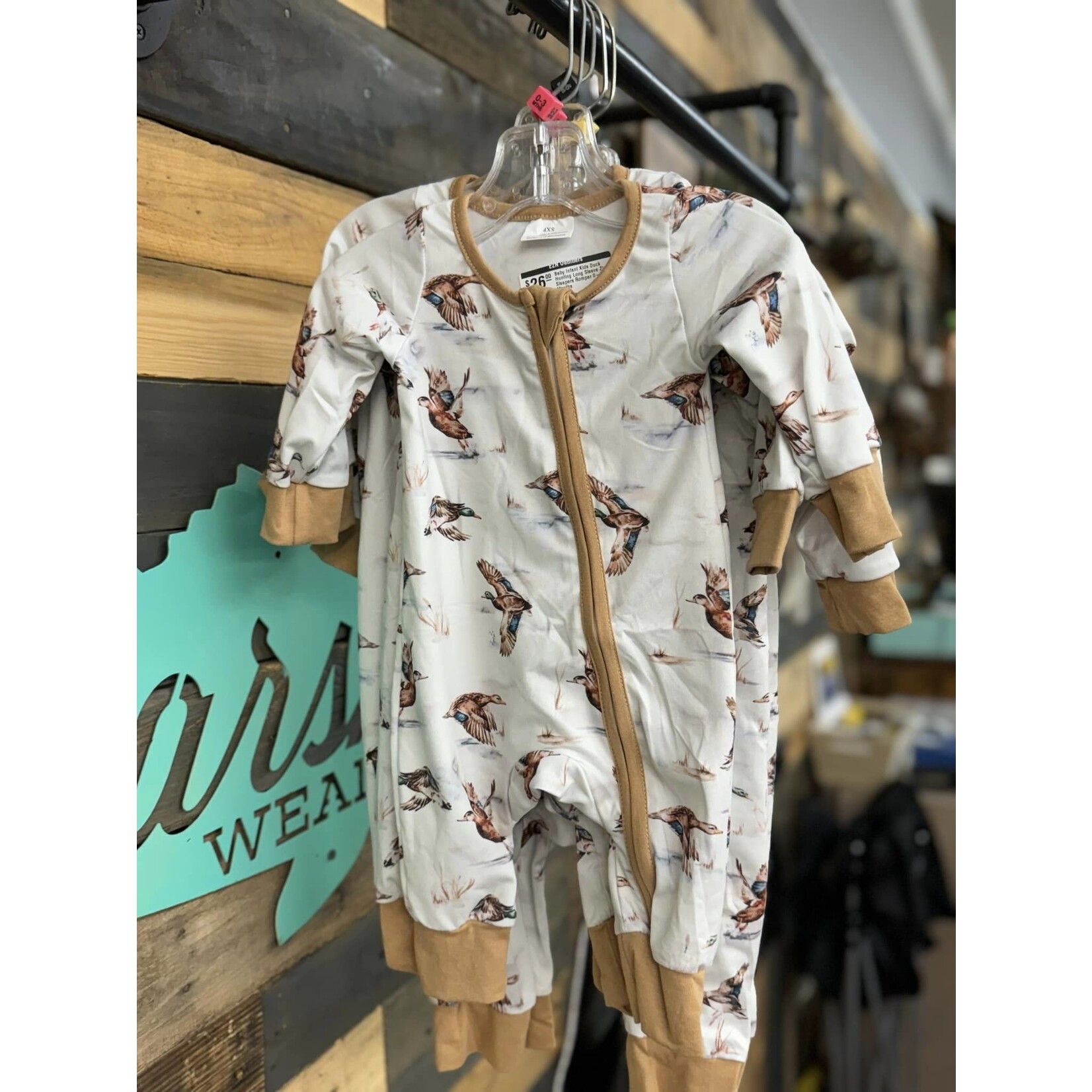 FAIRE Baby Boy/Infant Kids Duck Hunting Zipper Romper