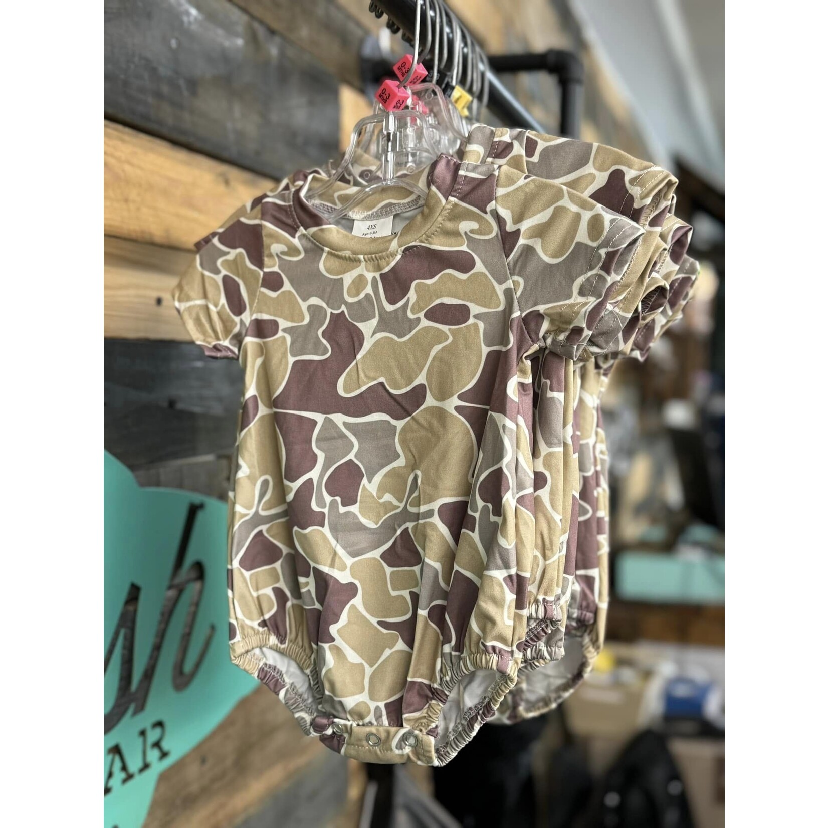 FAIRE Baby Boy Old School Camo Romper