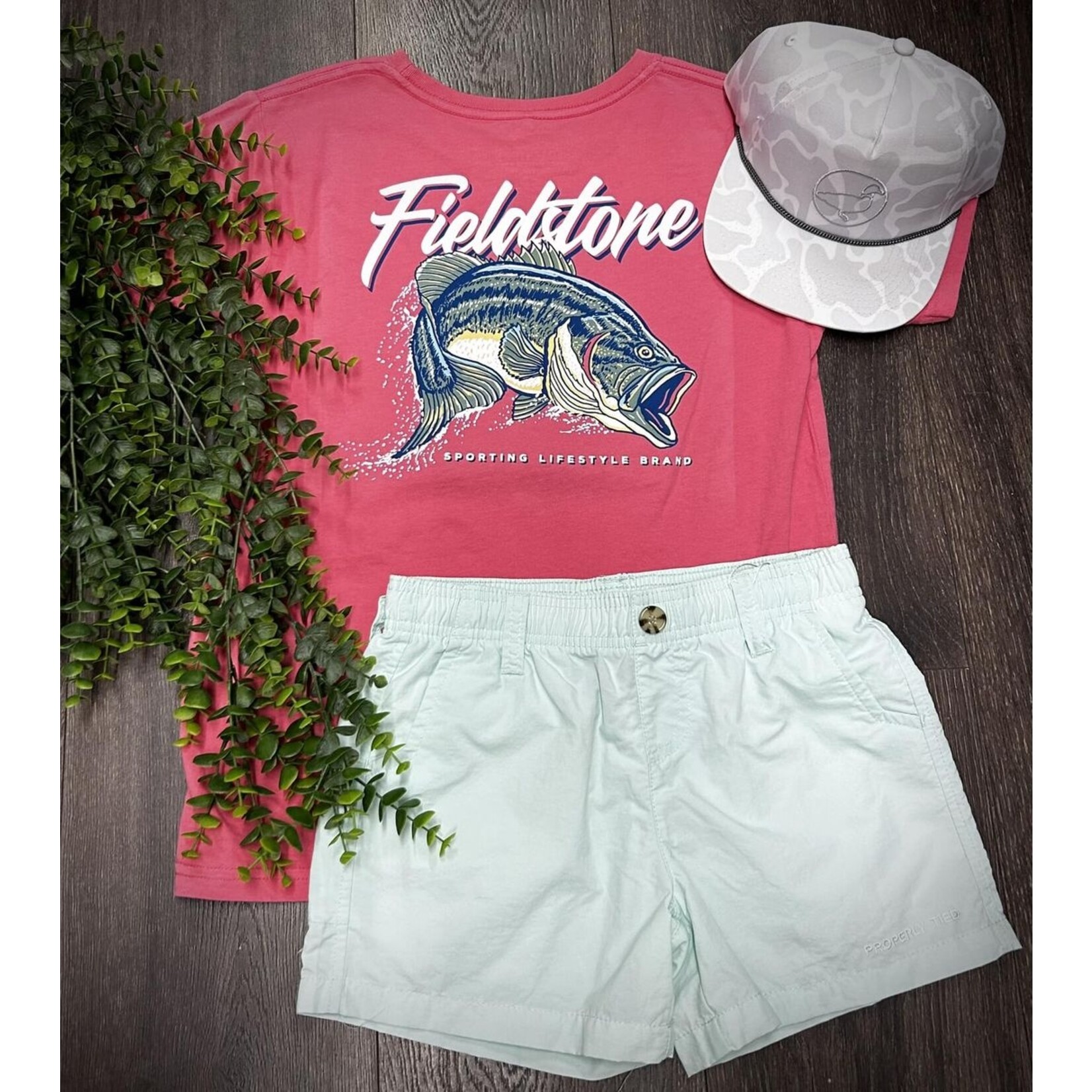 Fieldstone Fieldstone Outdoors Youth Largemouth Bass S/S TEE Shirt