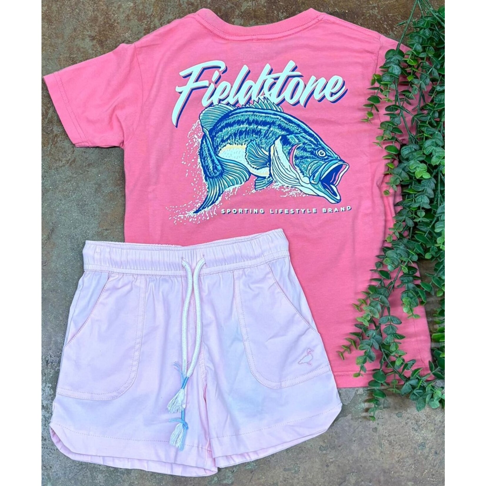 Fieldstone Fieldstone Outdoors Youth Largemouth Bass S/S TEE Shirt