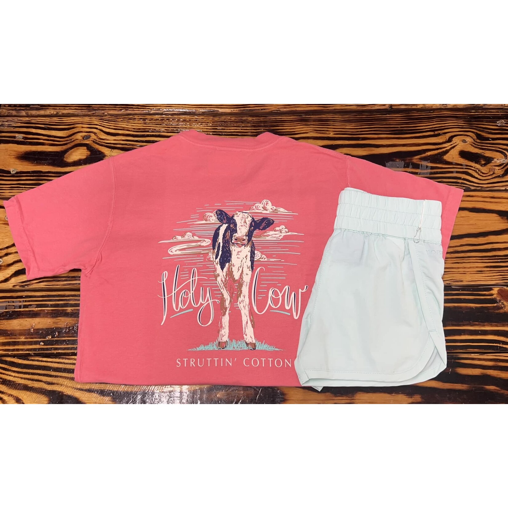 Struttin' Cotton Struttin' Cotton Youth Girls Holy Cow S/S TEE Shirt