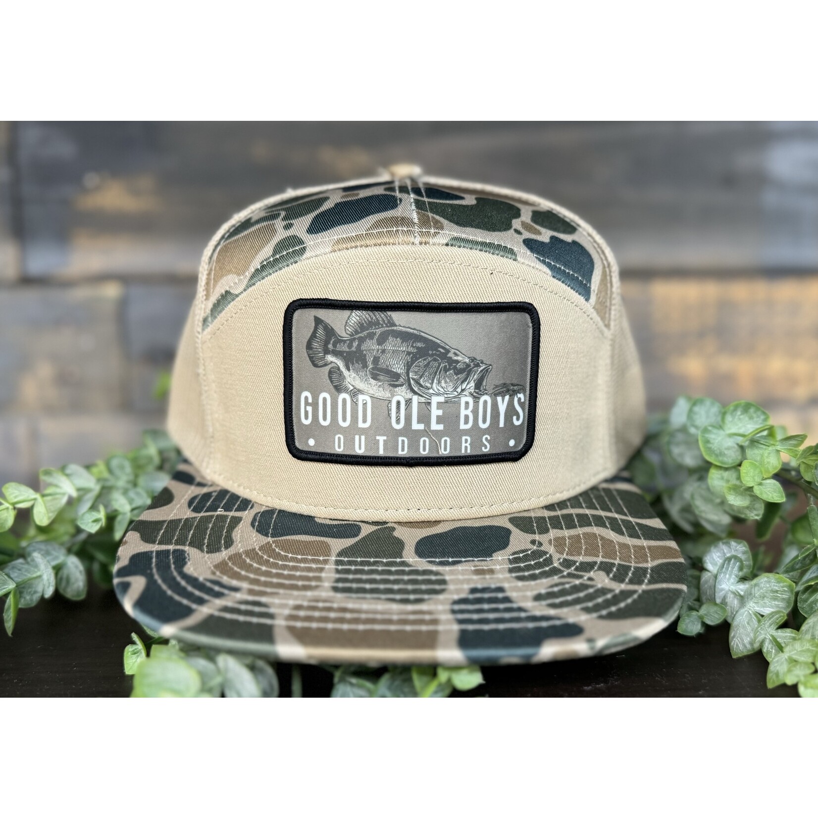 Good OLE Boys Outdoors Good OLE Boy Outdoors Bass Patch 7 Panel Snapback Hat