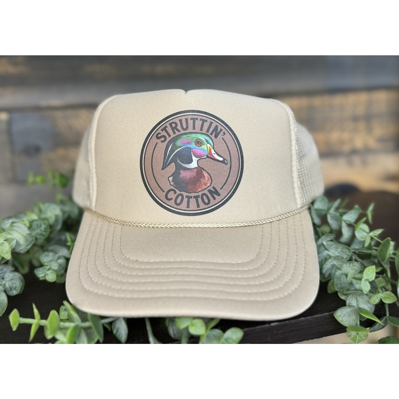 Struttin' Cotton Struttin' Cotton Wood Duck Cherish Patch Snapback Hat