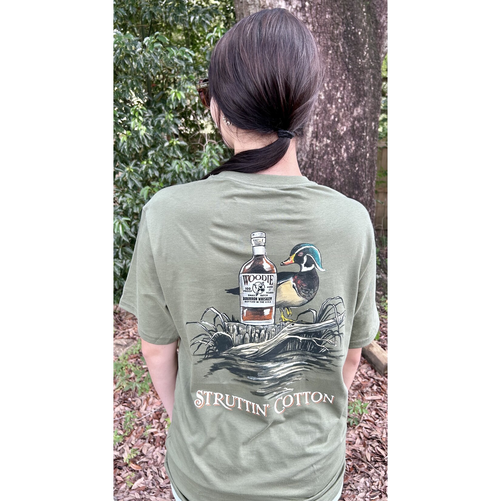 Struttin' Cotton Struttin' Cotton Wood Duck Whiskey S/S TEE Shirt