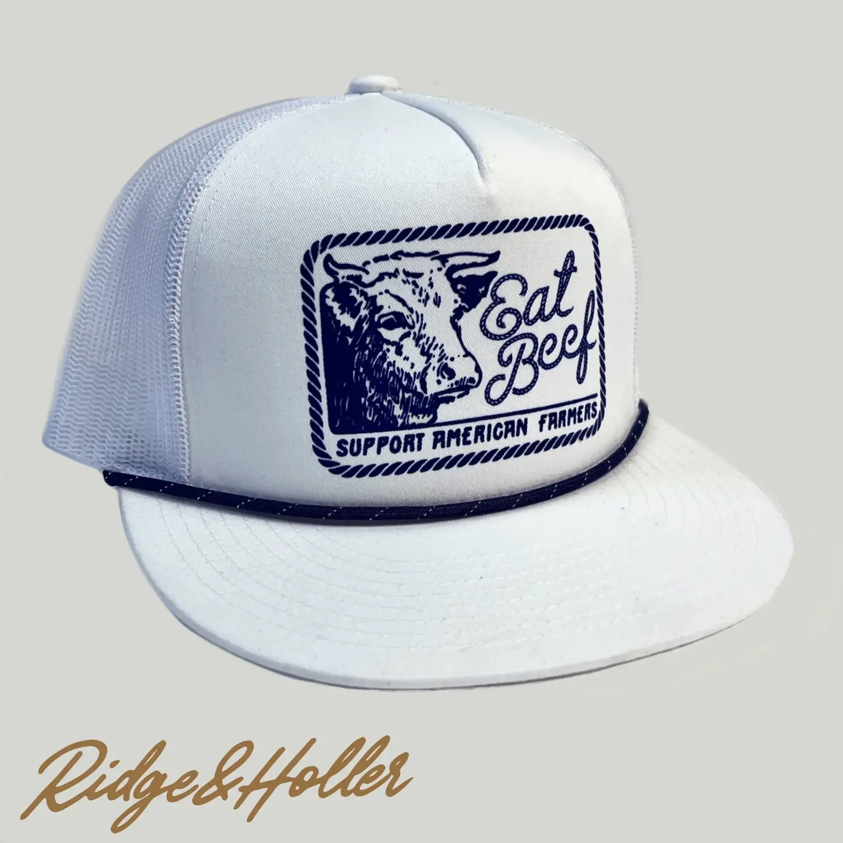 Ridge & Holler Ridge & Holler Eat Beef Rope Snapback Hat