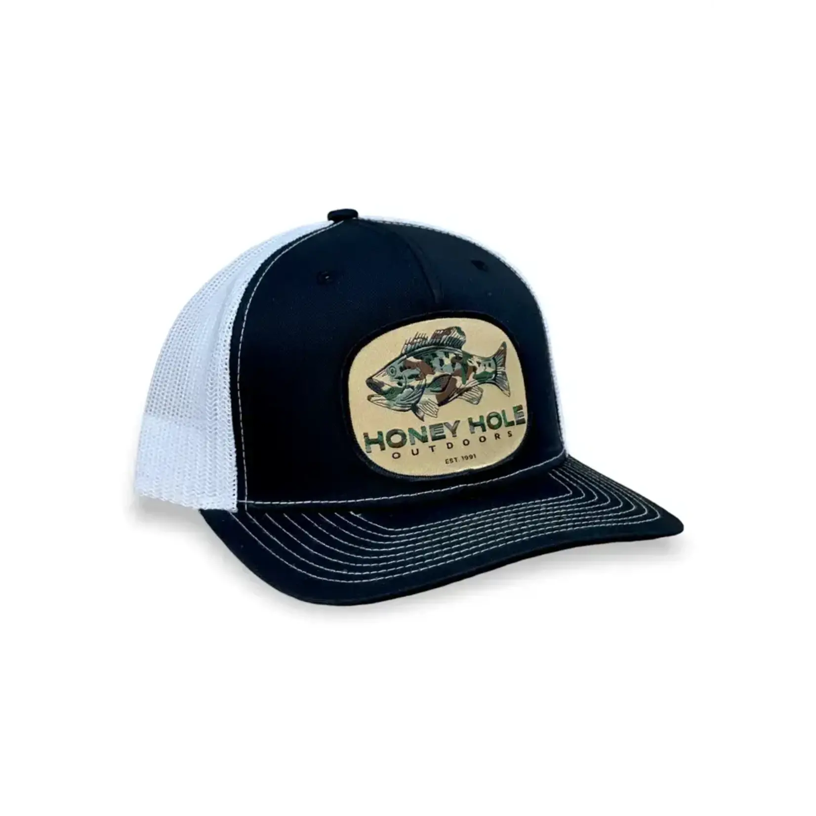 Honey Hole Outdoors Honey Hole Outdoors Camo Bass Patch Snapback Hat