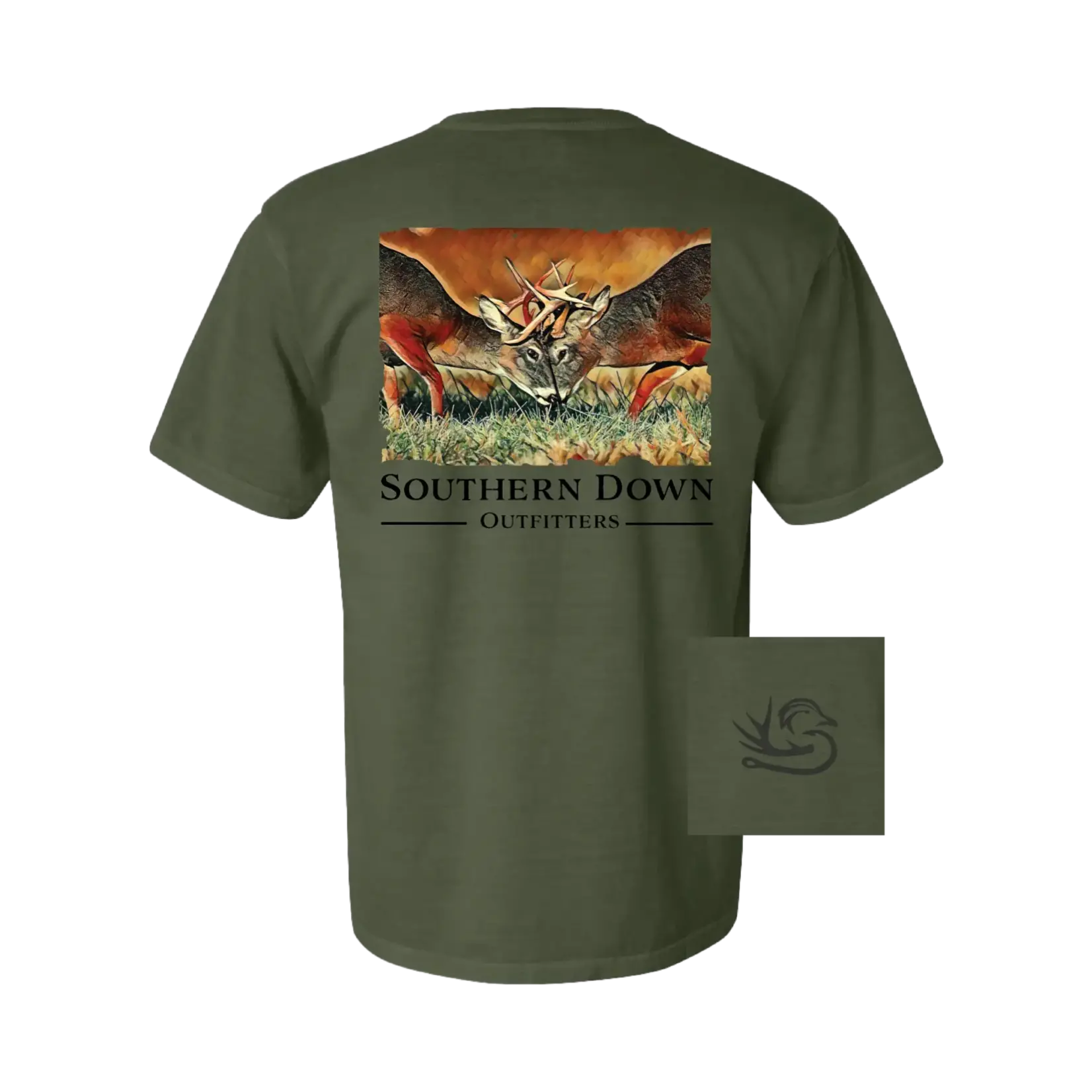 Southern Down Outfitters Southern Down Outfitters Bucks Fighting S/S TEE Shirt