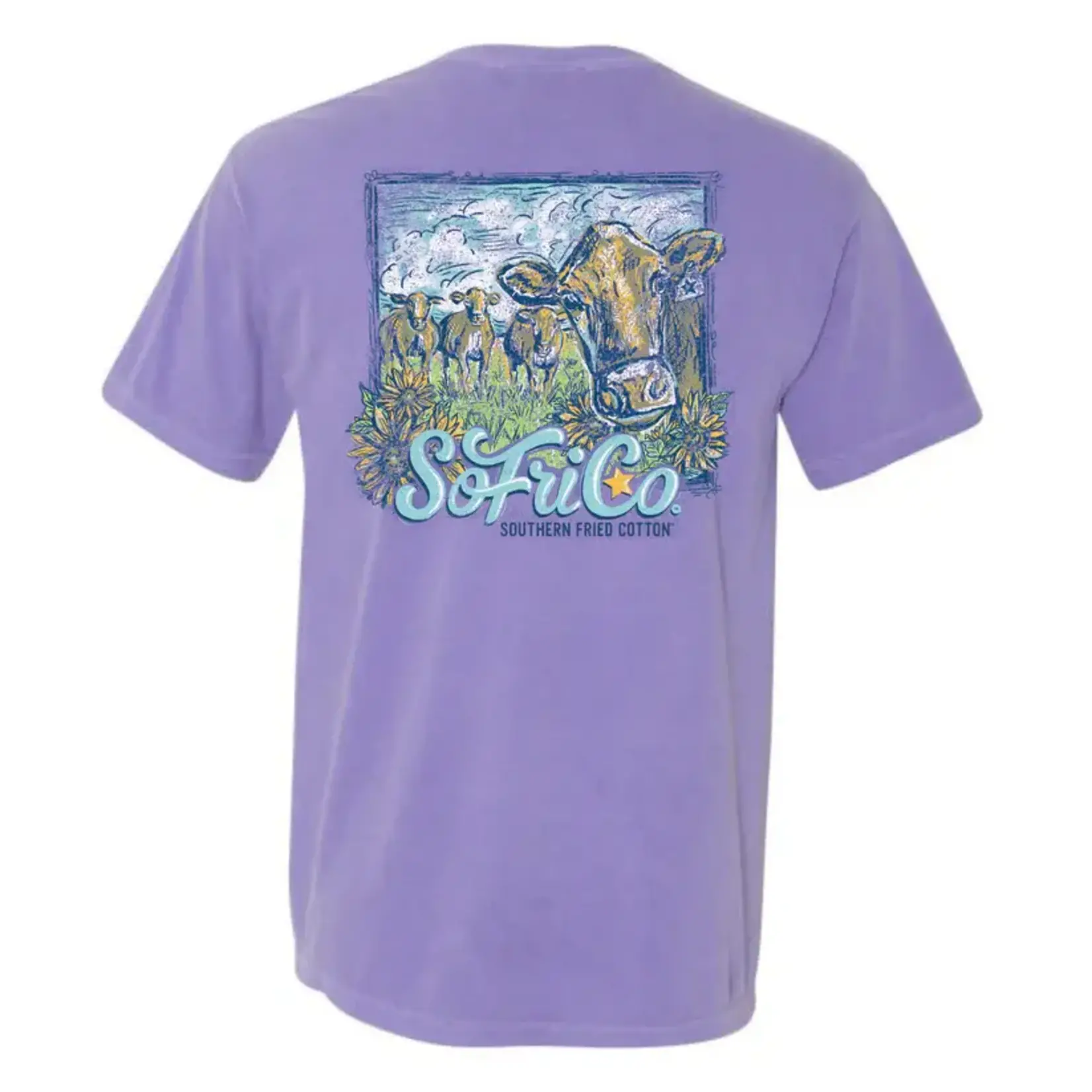 Southern Fried Cotton Southern Fried Cotton Women's Cute Cows  S/S TEE Shirt