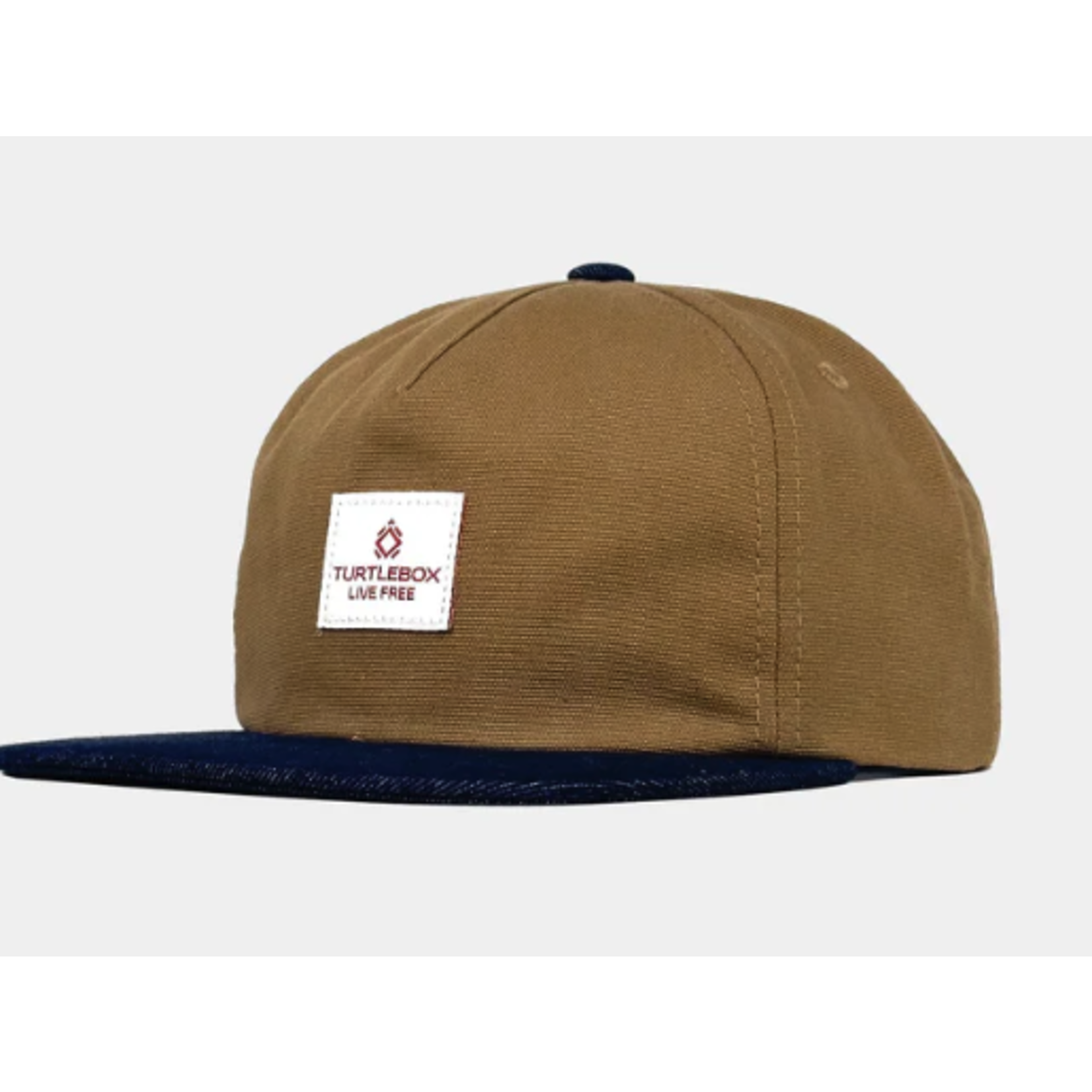 TurtleBox Turtlebox Jean Bill Roughwear Flat Brim Snapback Hat