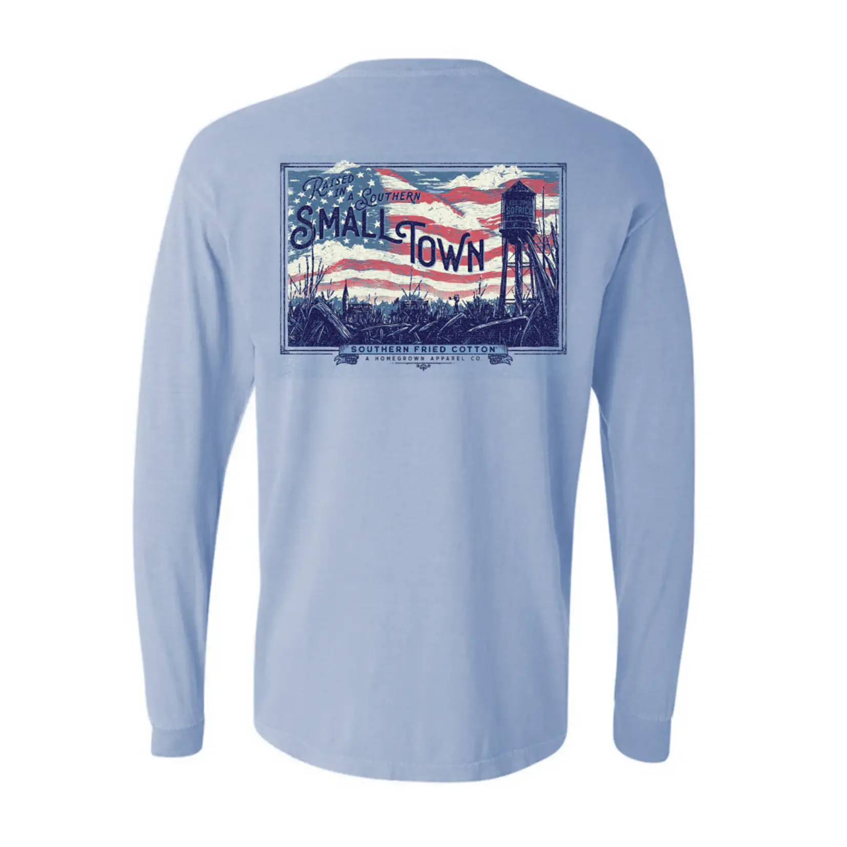 Southern Fried Cotton Southern Fried Cotton Small Town USA L/S TEE Shirt