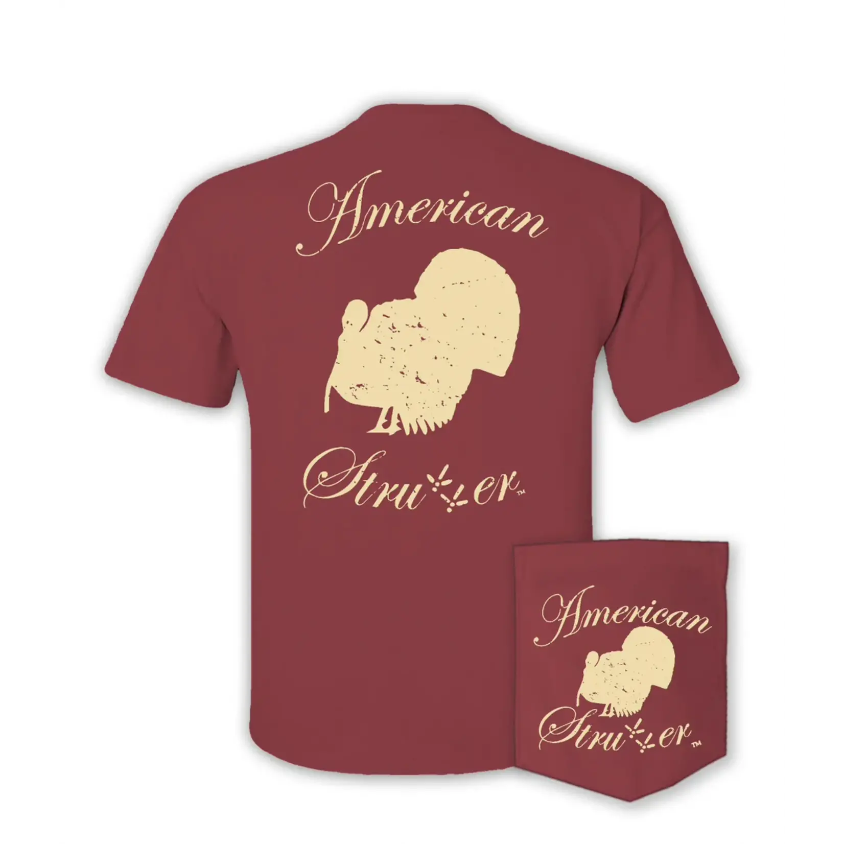 American Strutter American Strutter Distressed Logo S/S TEE Shirt