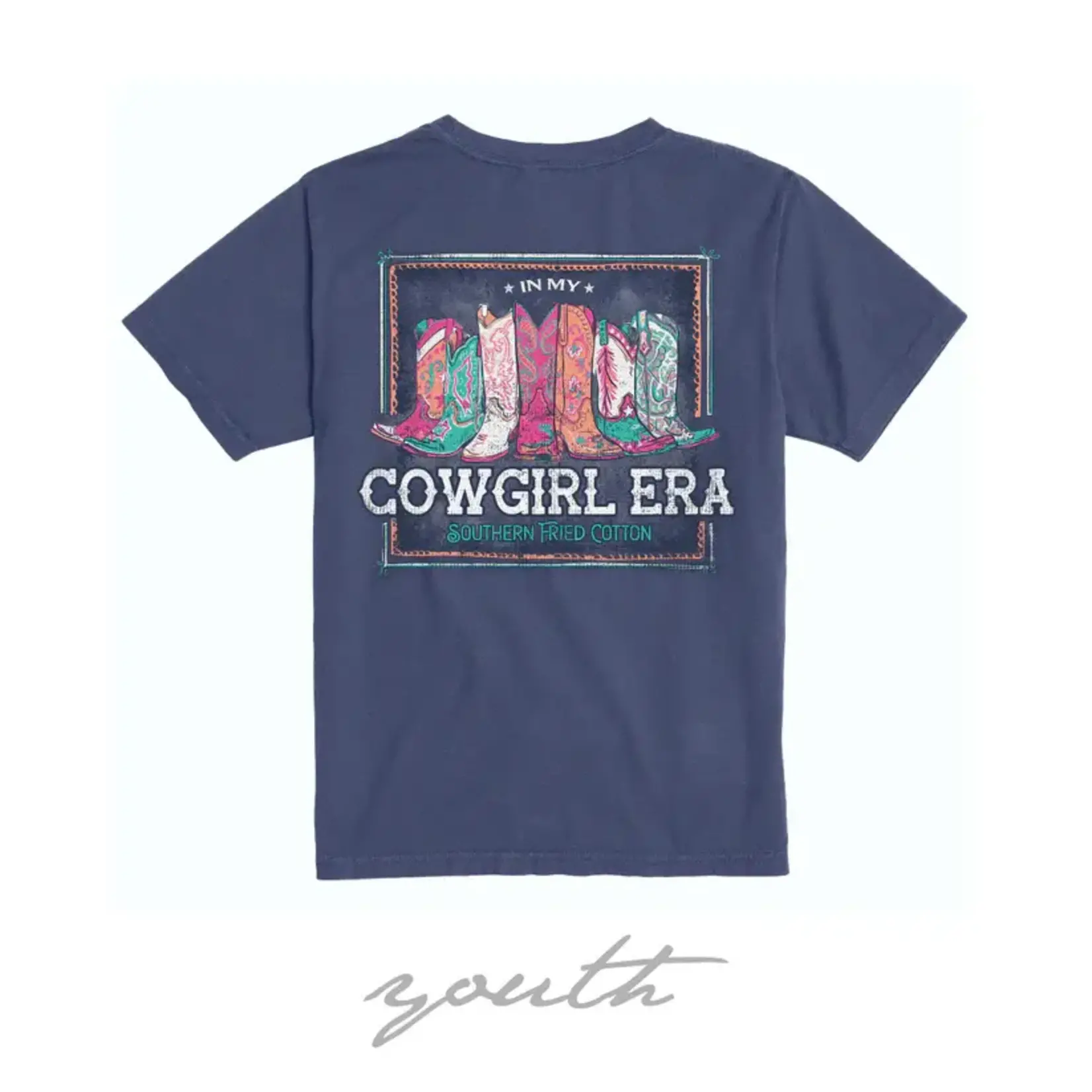 Southern Fried Cotton Southern Fried Cotton Youth Girl Cowgirl ERA S/S TEE Shirt