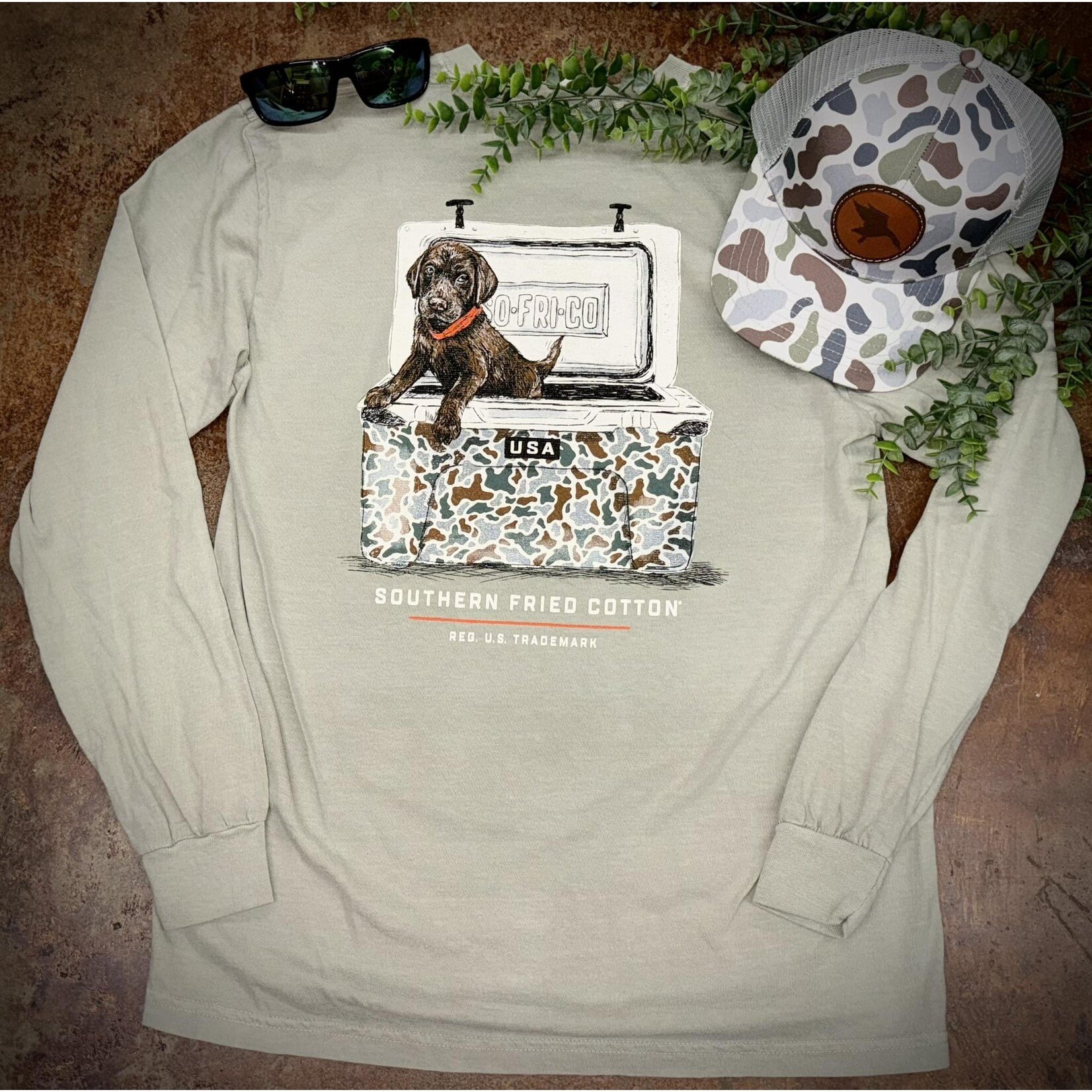 Southern Fried Cotton Southern Fried Cotton Murphy Camo Cooler L/S TEE Shirt