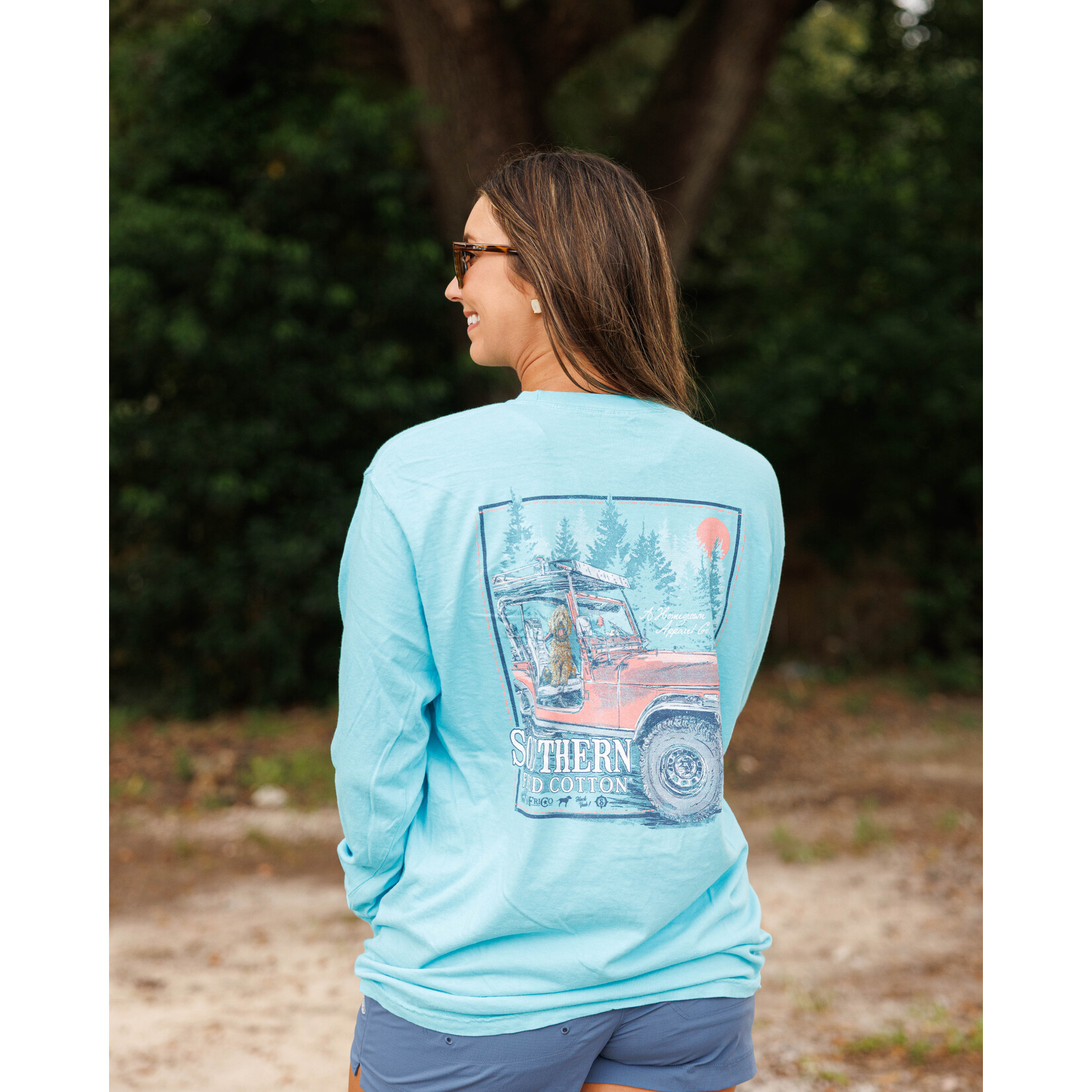 Southern Fried Cotton Southern Fried Cotton Women's Along for the Ride L/S TEE Shirt