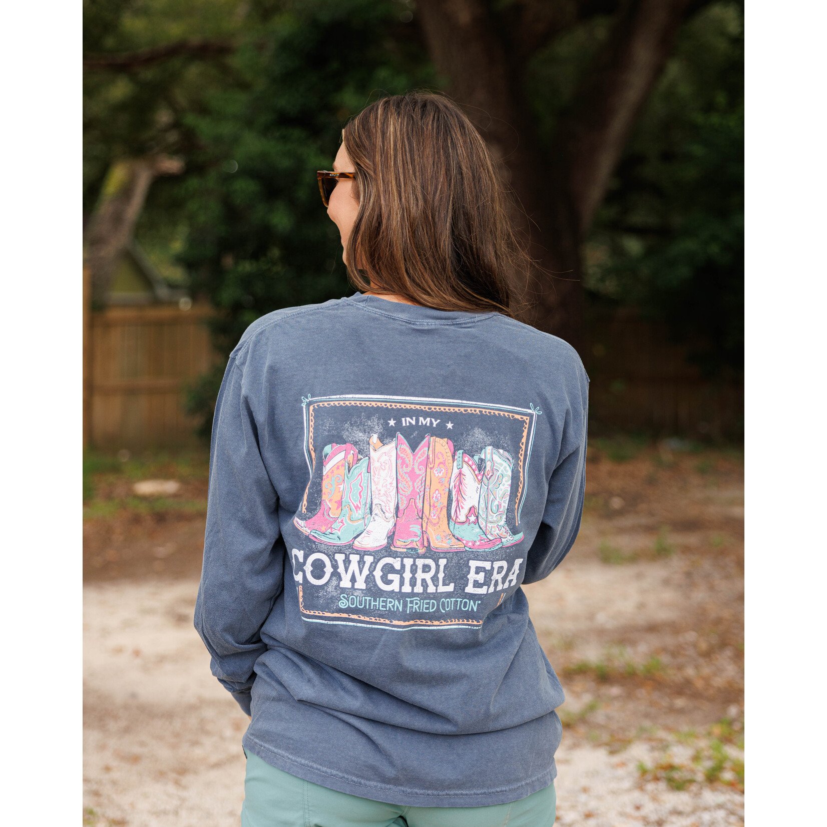 Southern Fried Cotton Southern Fried Cotton Women's Cowgirl ERA L/S TEE Shirt