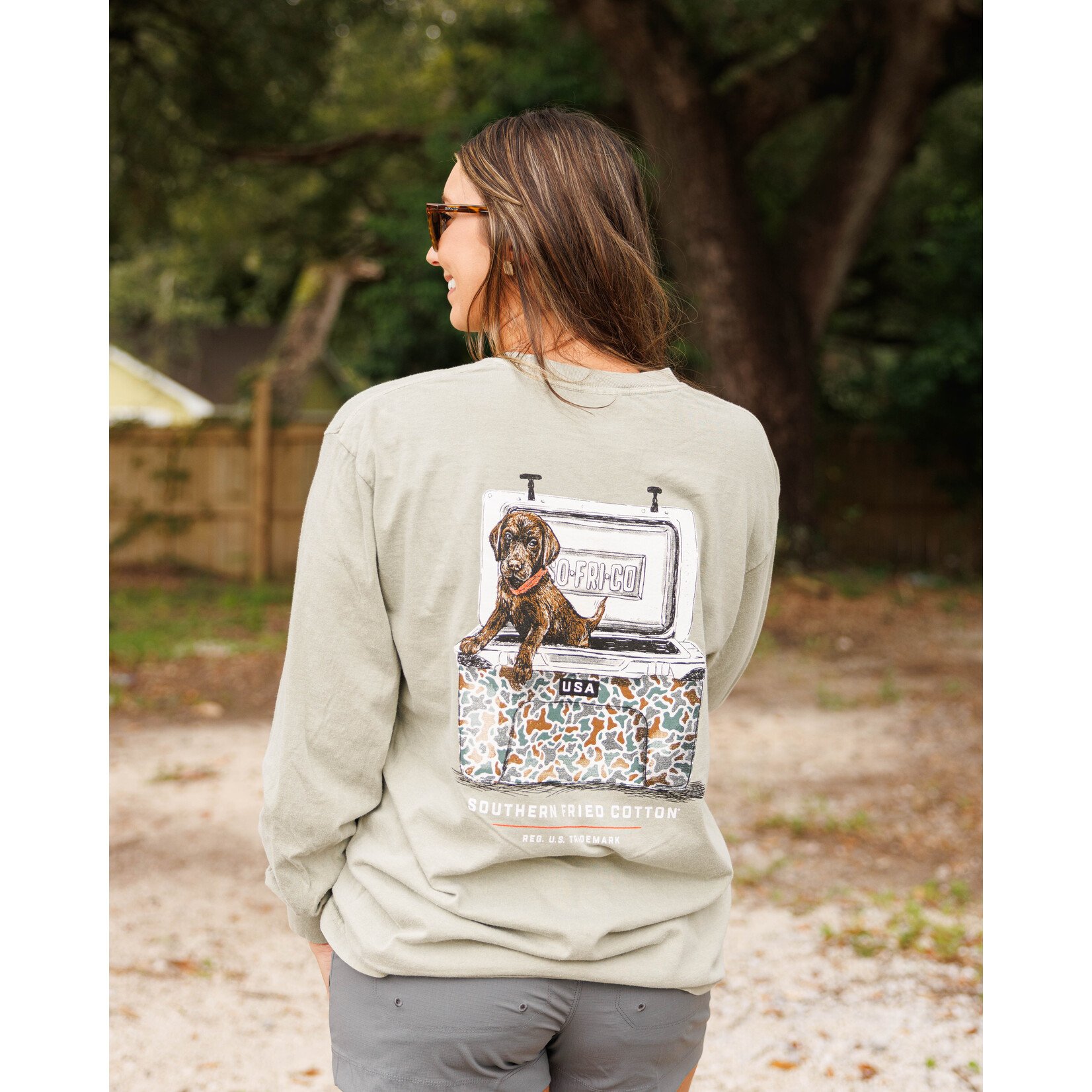 Southern Fried Cotton Southern Fried Cotton Murphy Camo Cooler L/S TEE Shirt