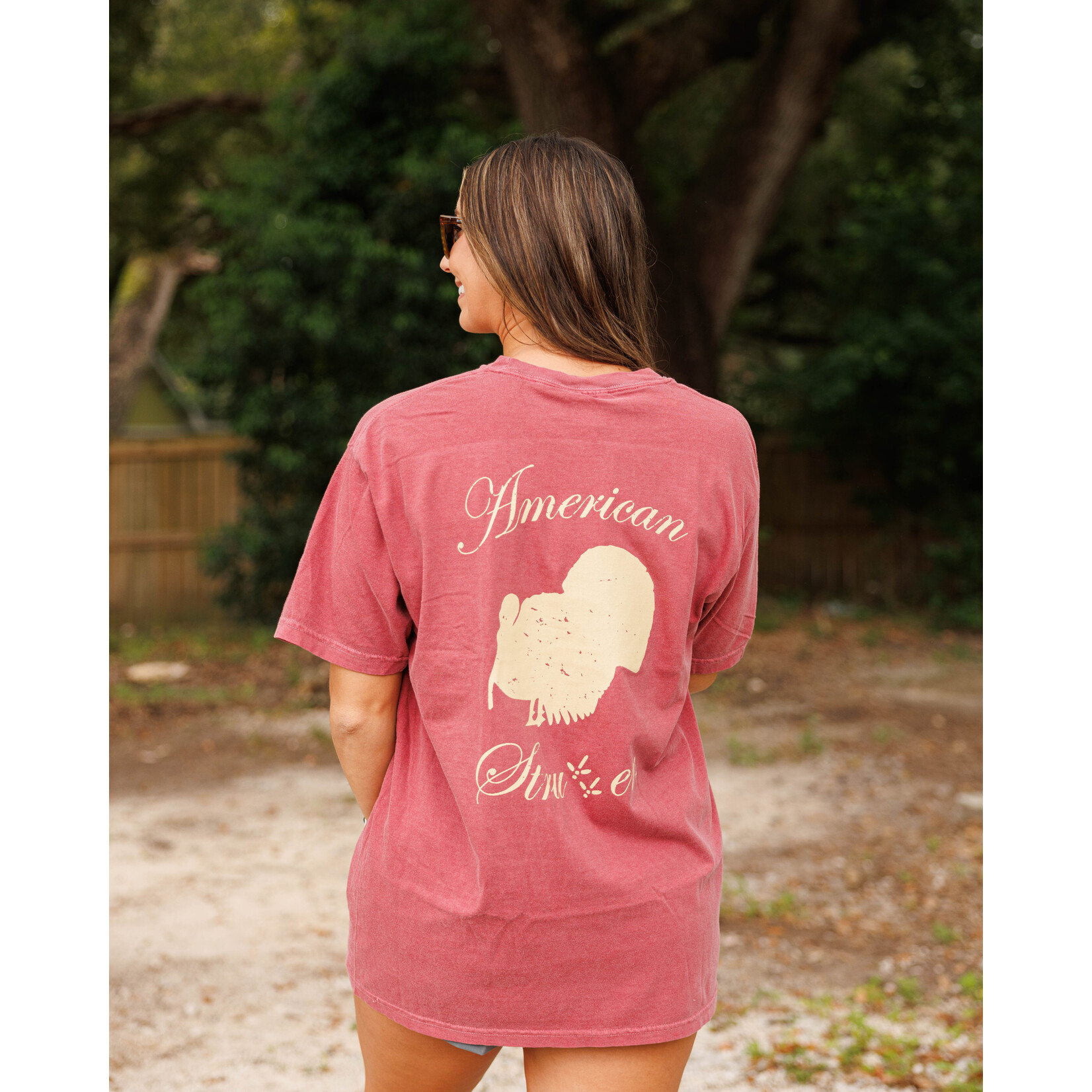 American Strutter American Strutter Distressed Logo S/S TEE Shirt