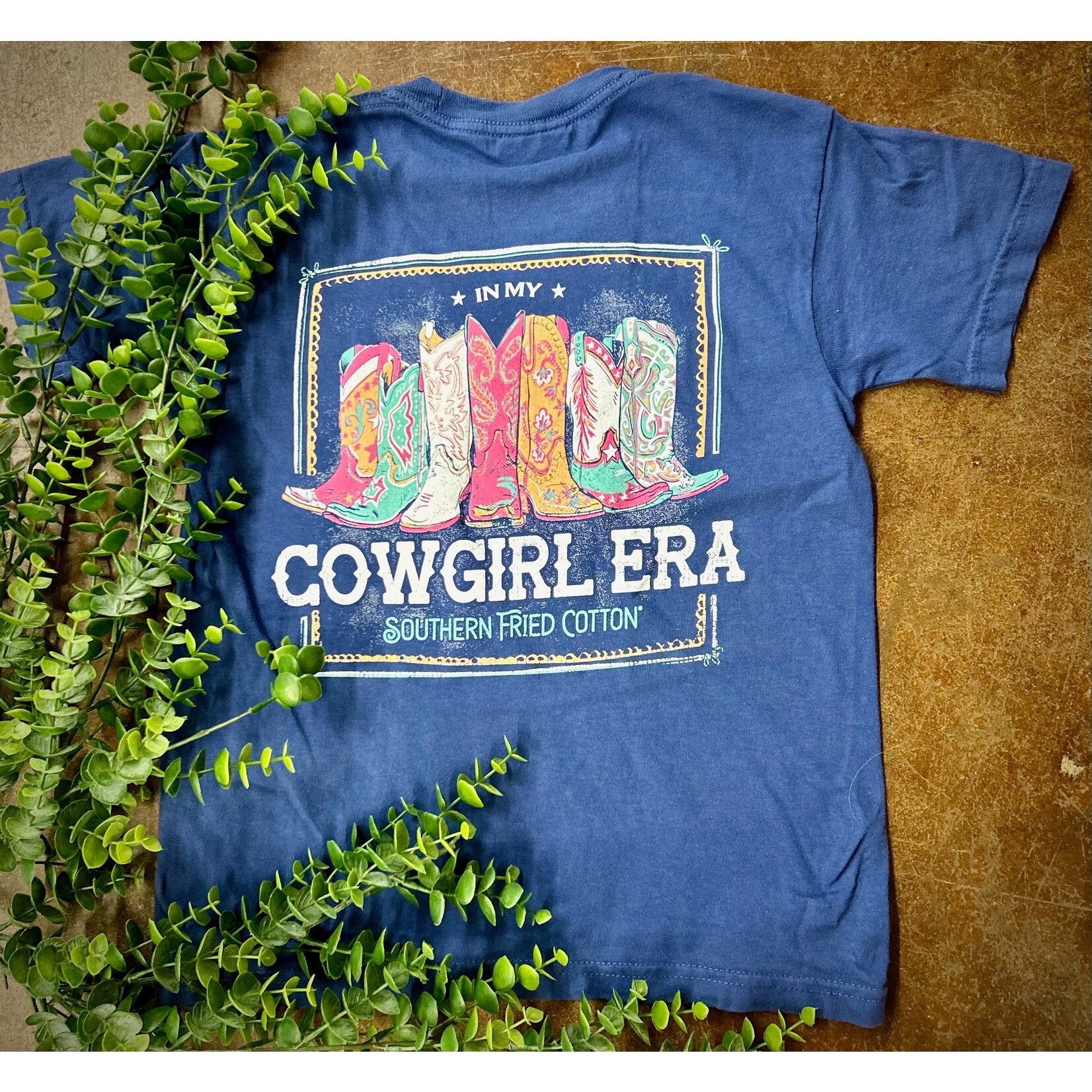 Southern Fried Cotton Southern Fried Cotton Youth Girl Cowgirl ERA S/S TEE Shirt