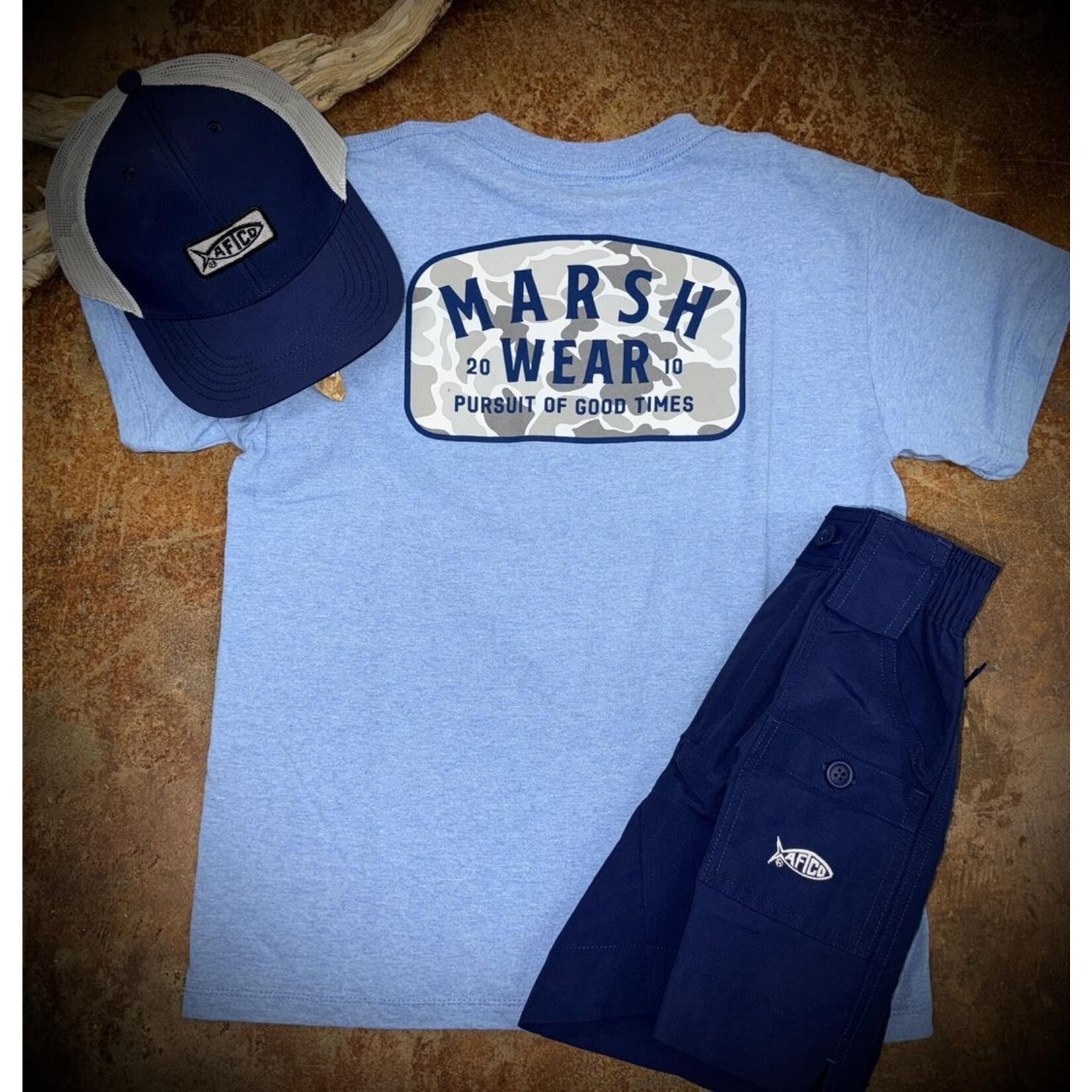 Marsh Wear Marsh Wear Apparel Youth Alton Camo S/S TEE Shirt