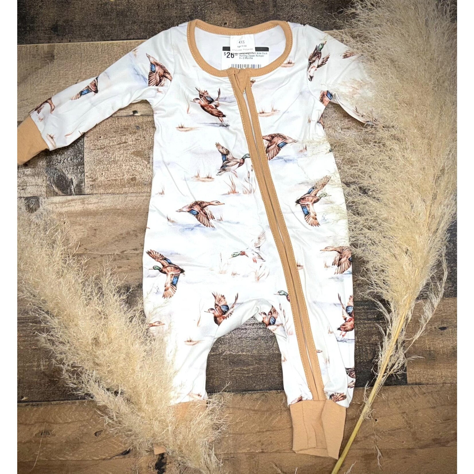 FAIRE Baby Boy/Infant Kids Duck Hunting Zipper Romper
