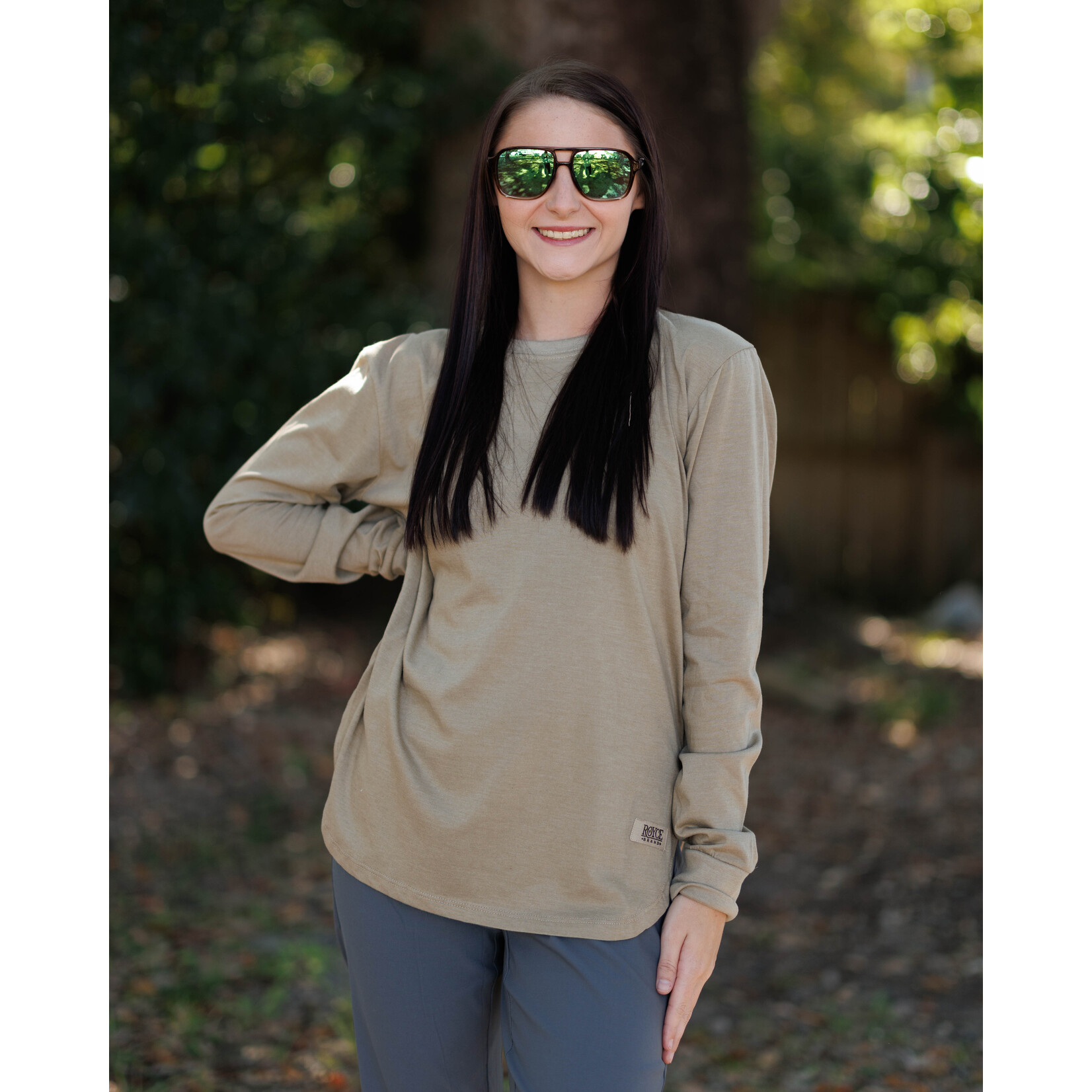 Royce Apparel Royce Apparel Women's Norman Long Sleeve Melange Tee