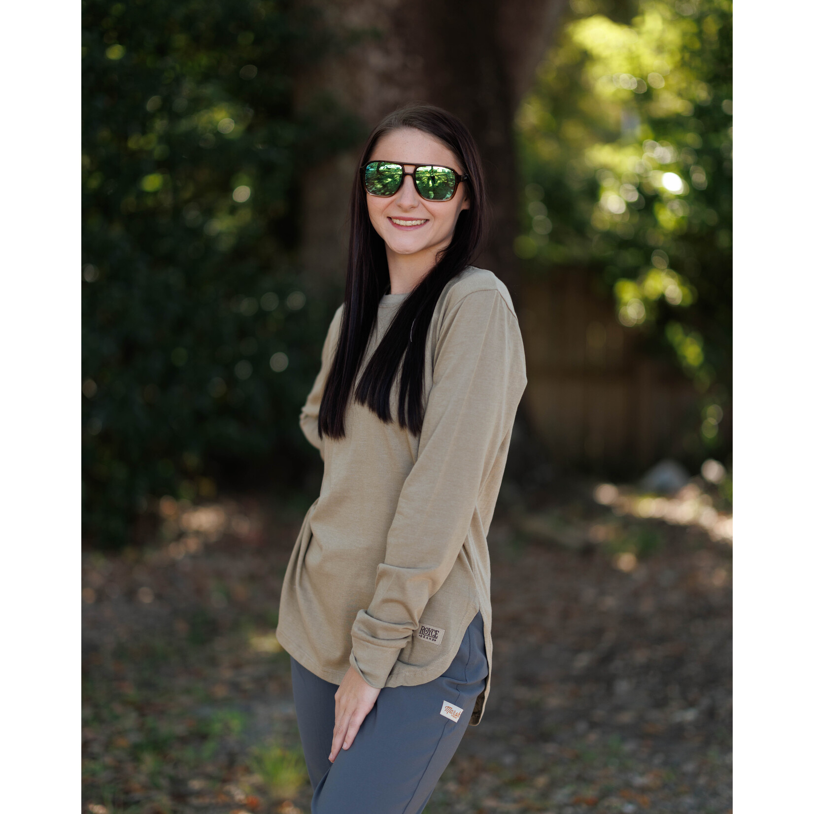 Royce Apparel Royce Apparel Women's Norman Long Sleeve Melange Tee