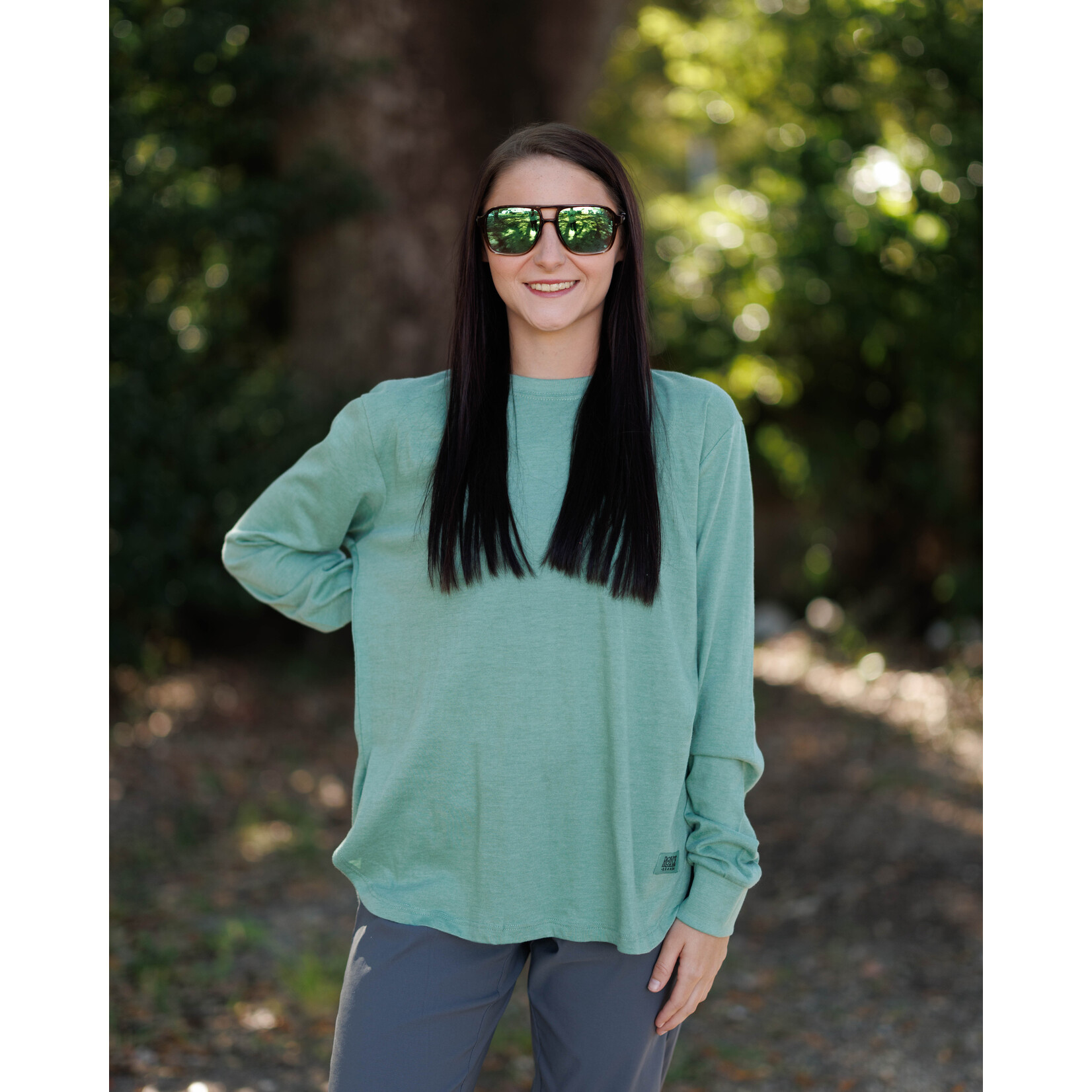 Royce Apparel Royce Apparel Women's Norman Long Sleeve Melange Tee