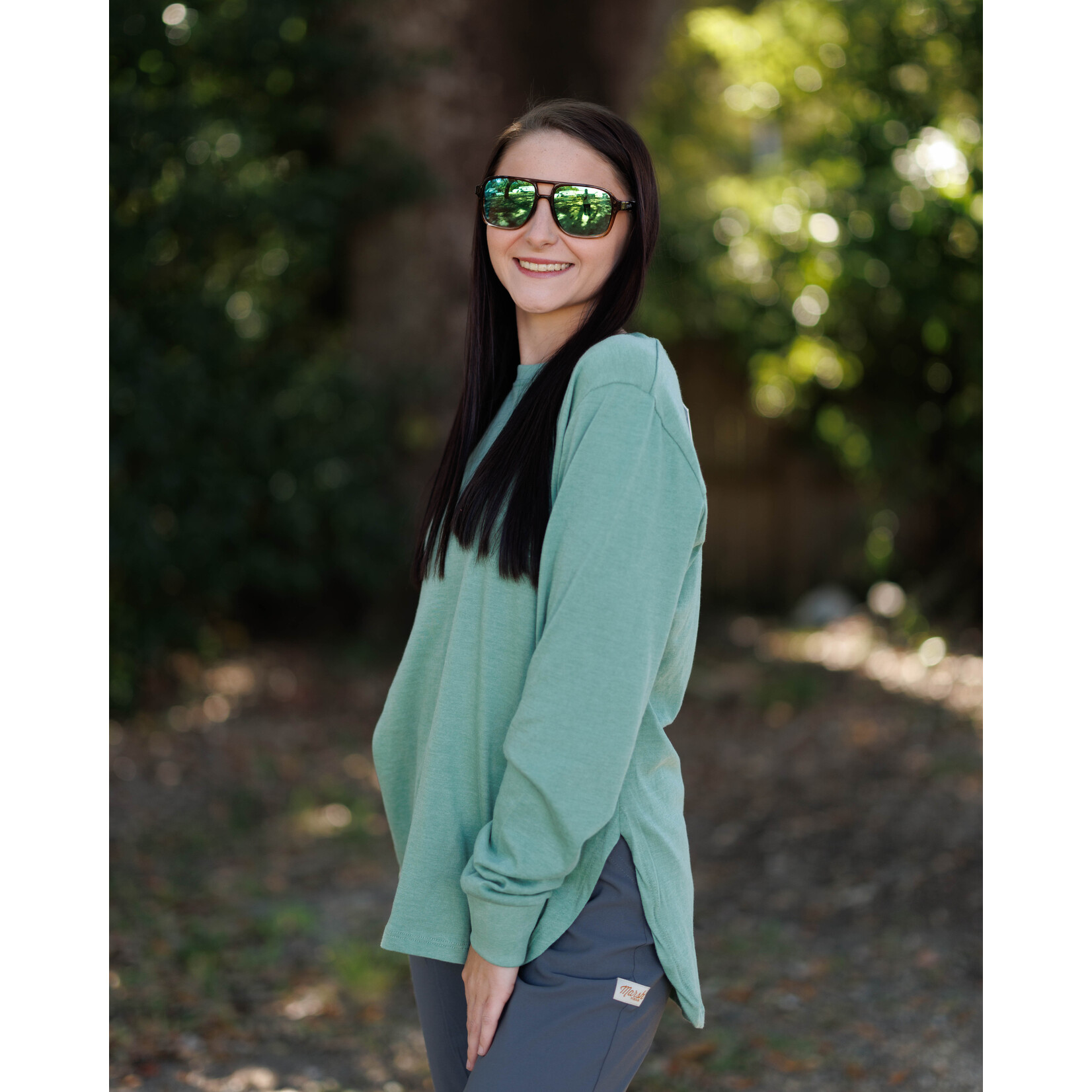 Royce Apparel Royce Apparel Women's Norman Long Sleeve Melange Tee