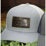 Zep Pro Zep Pro Auburn Dark Rectangle Leather Patch Snapback Hat
