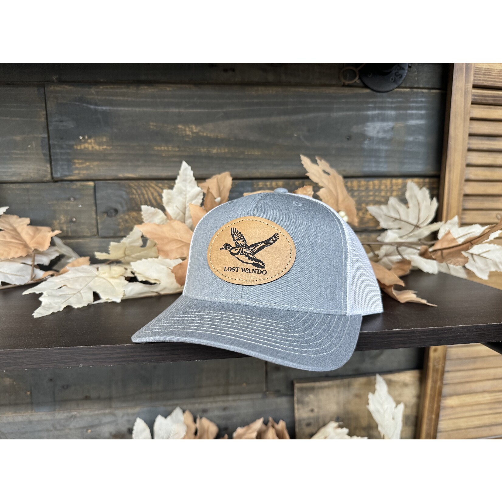 Lost Wando Lost Wando Wood Duck Leather Patch Snapback Snapback Hat