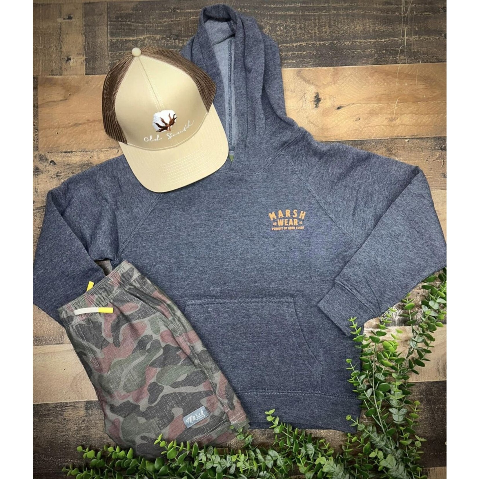 Marsh Wear Marsh Wear Apparel Youth Alton Camo Pullover Hooded Jacket