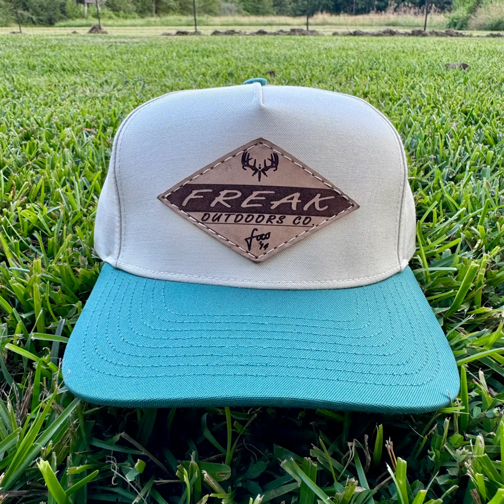 Freak Outdoors Freak Outdoors Telluride Diamond Leather Patch Snapback Hat