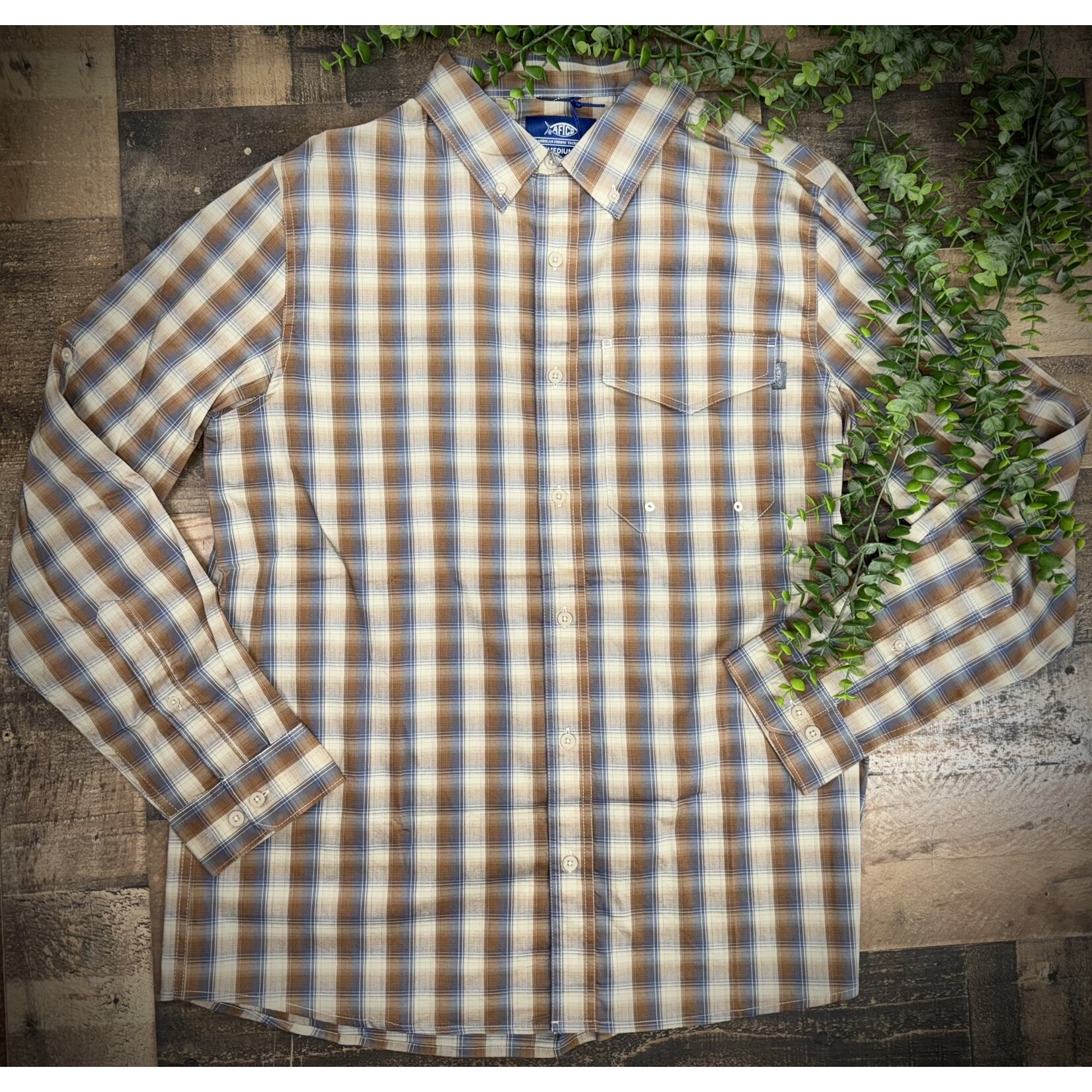 Aftco Aftco Men's Portside Tech Button Down L/S Shirt