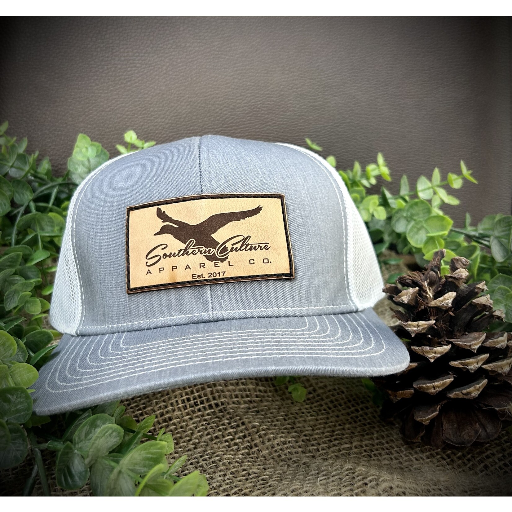 Southern Culture Southern Culture Mallard in Flight Leather Patch Snapback Hat