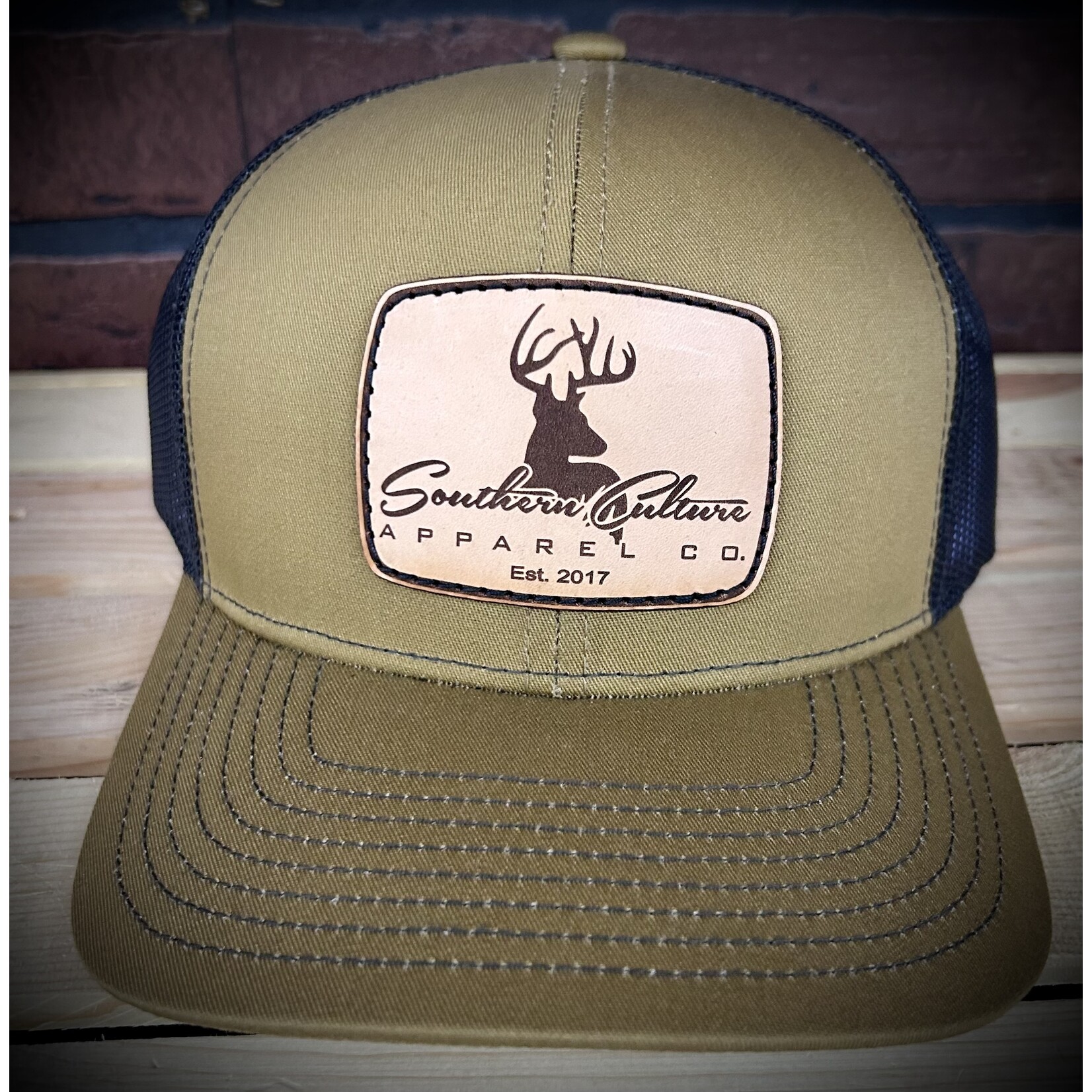 Southern Culture Southern Culture Buck Leather Patch Snapback Hat