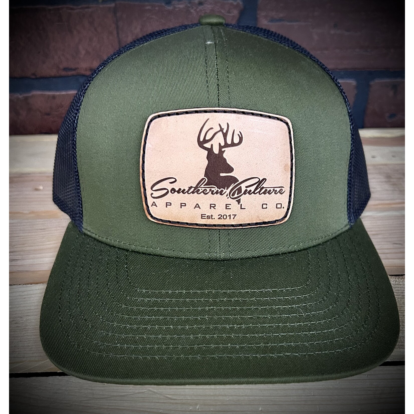 Southern Culture Southern Culture Buck Leather Patch Snapback Hat