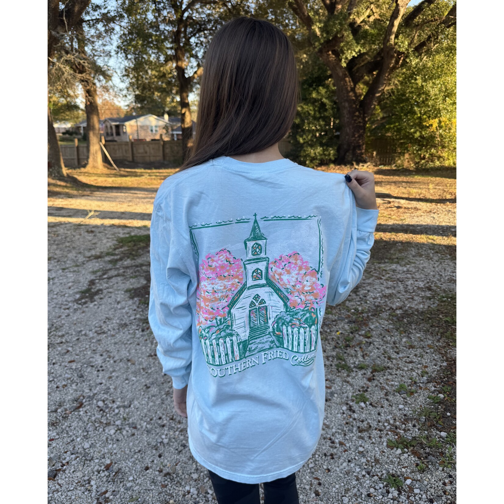 Southern Fried Cotton Southern Fried Cotton Women's Church Bells are Ringing L/S TEE Shirt