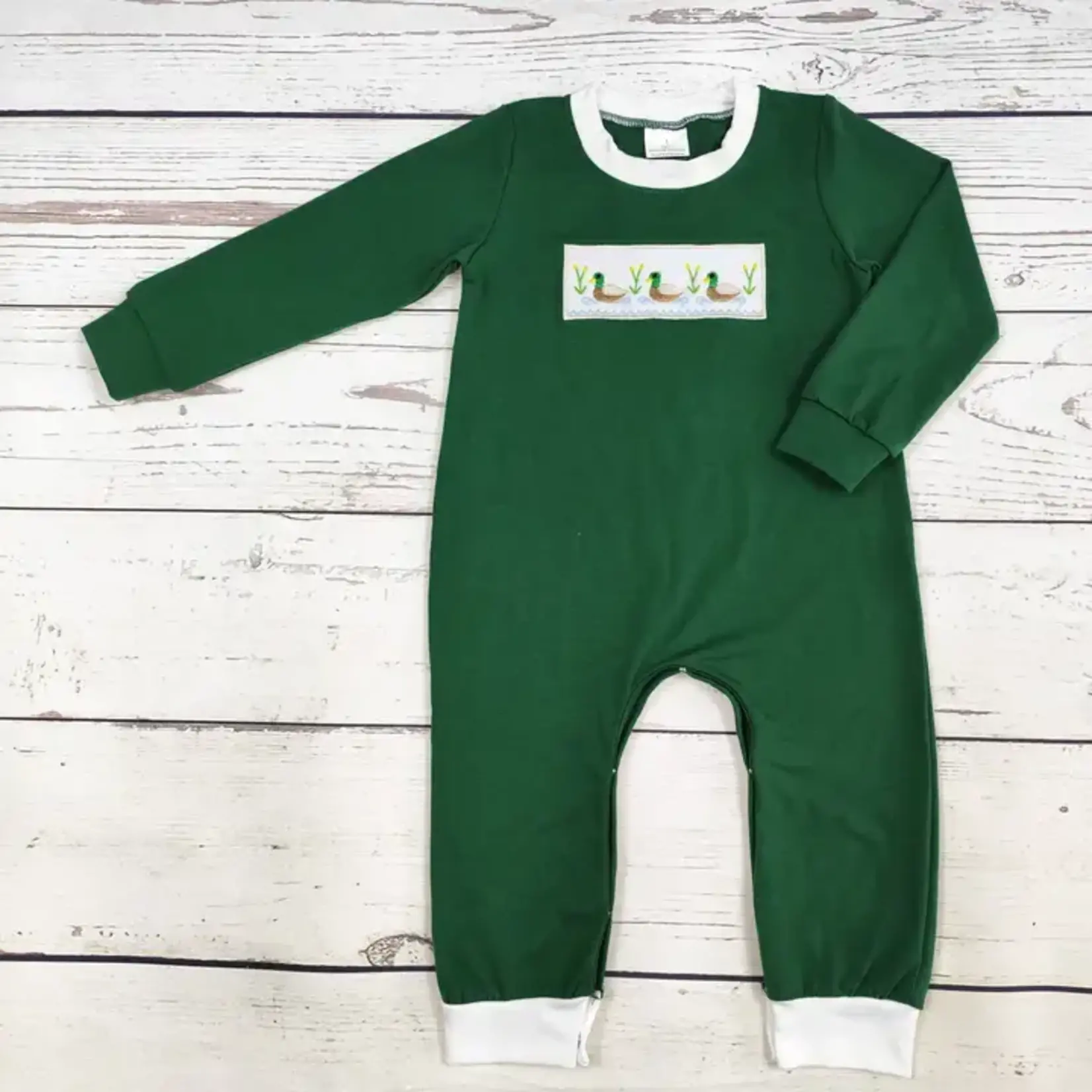 Sassy Kids Palace Baby Boy Cotton Duck Applique Romper
