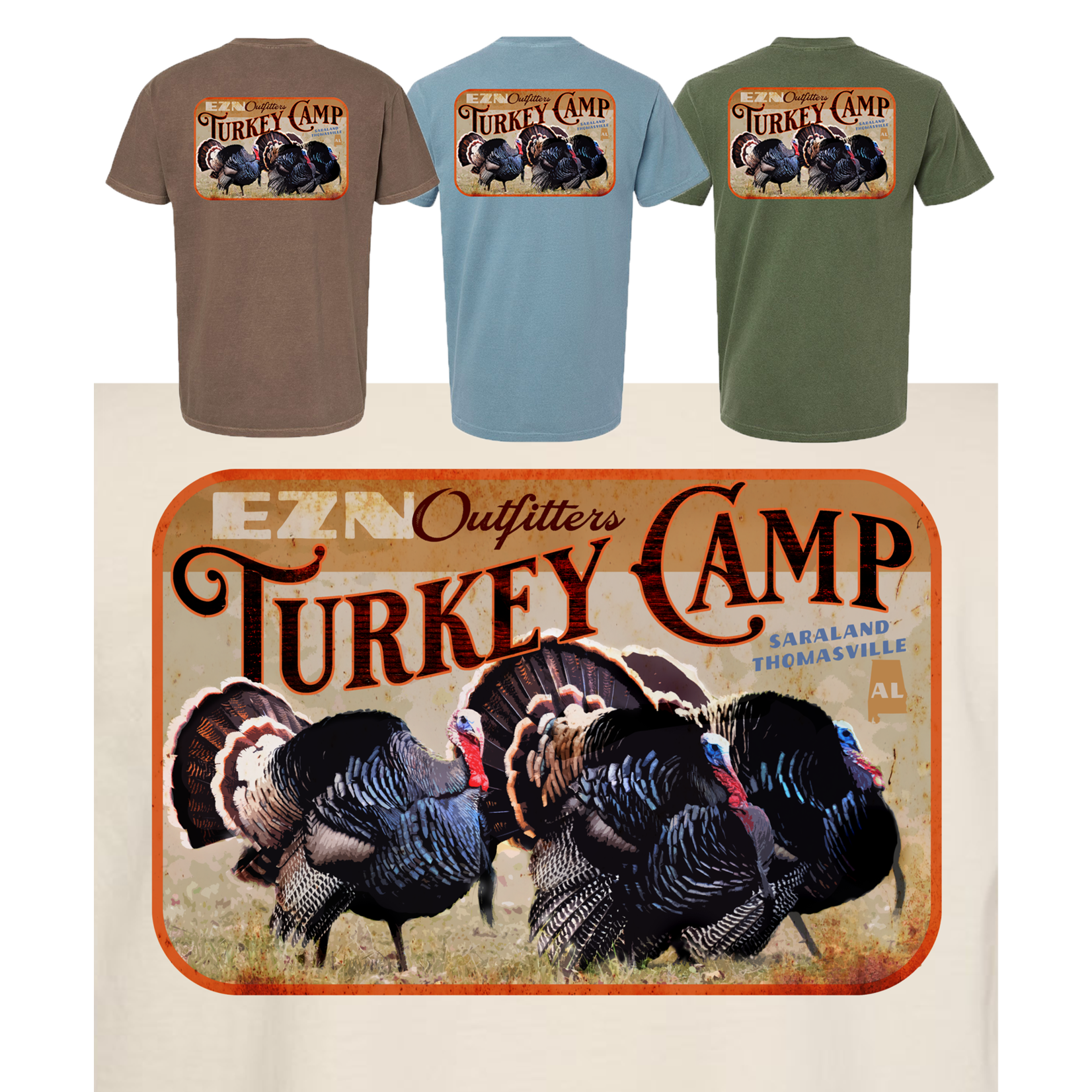 EZN Outfitters EZN Outfitters Turkey Camp S/S TEE Shirt