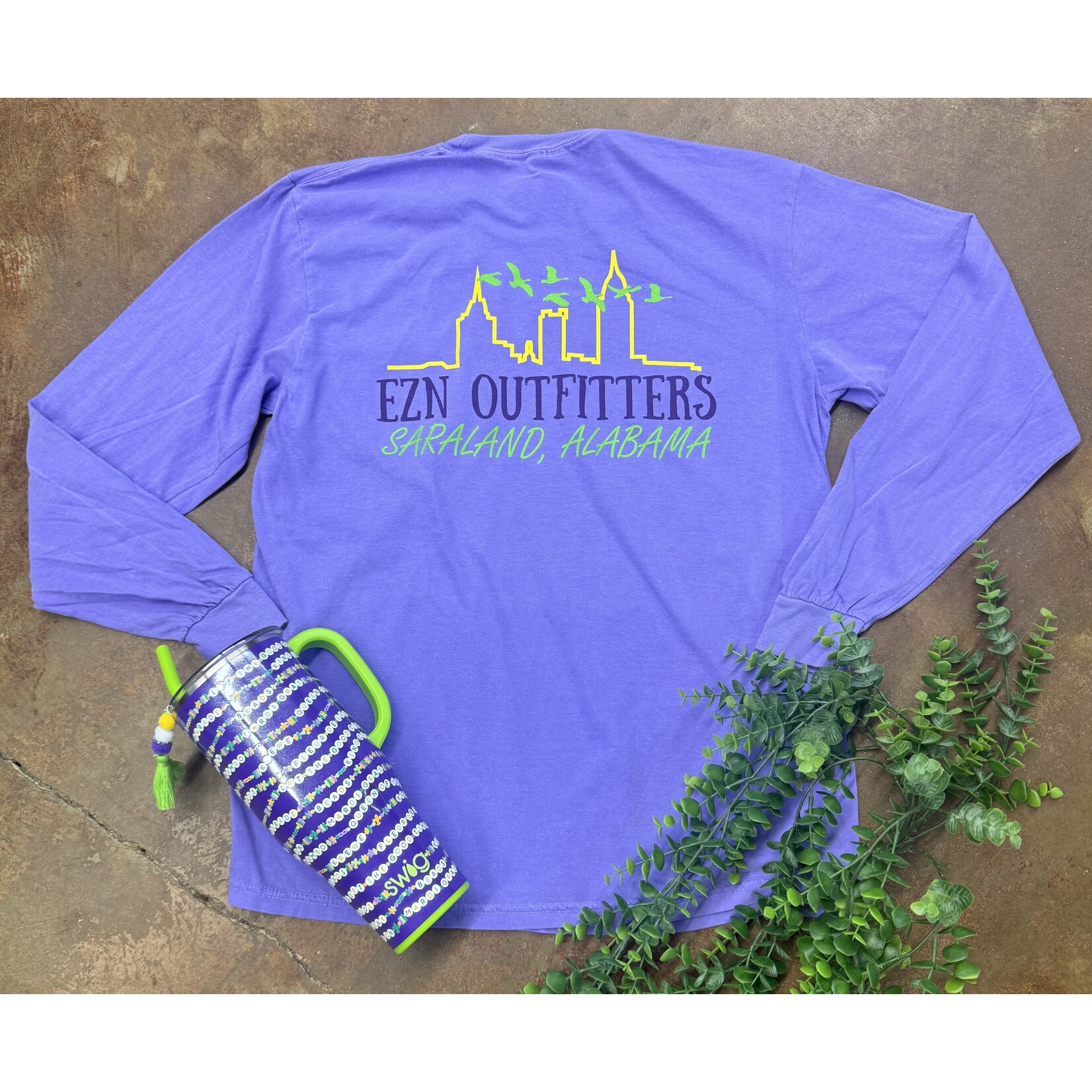 EZN Outfitters EZN Outfitters Mardi Gras Skyline L/S TEE Shirt